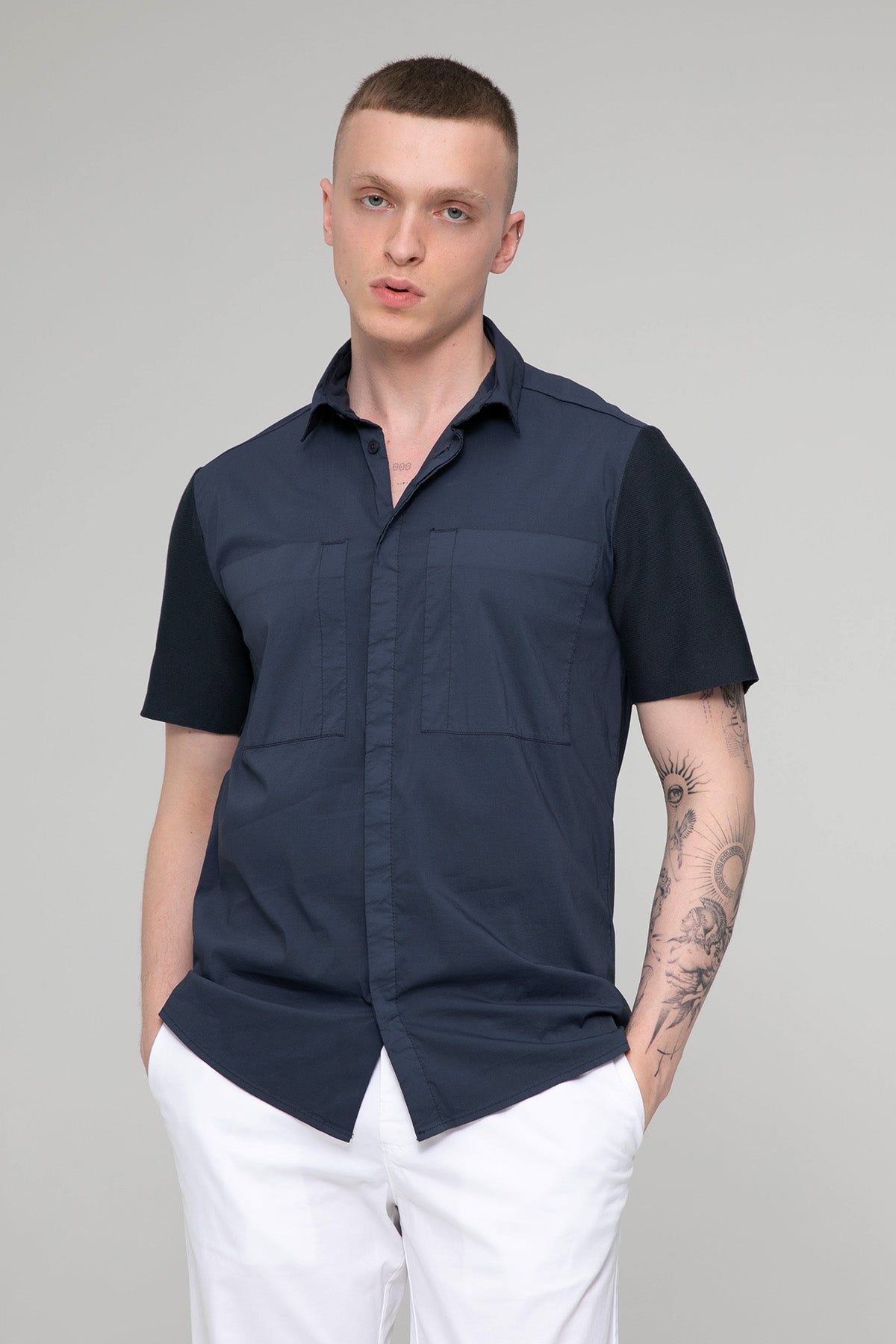 Transit Cep Detaylı Streç Gömlek-Libas Trendy Fashion Store