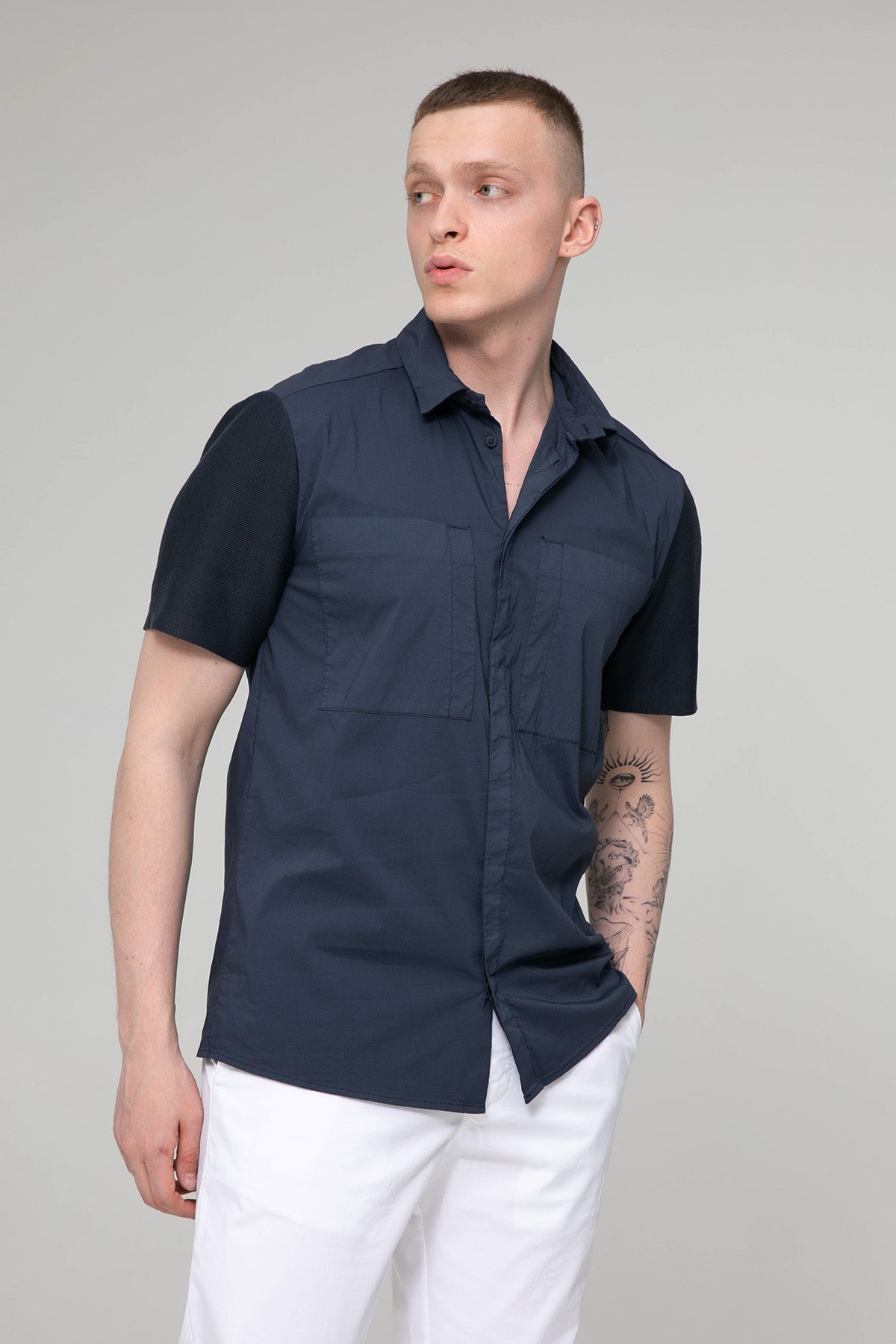 Transit Cep Detaylı Streç Gömlek-Libas Trendy Fashion Store