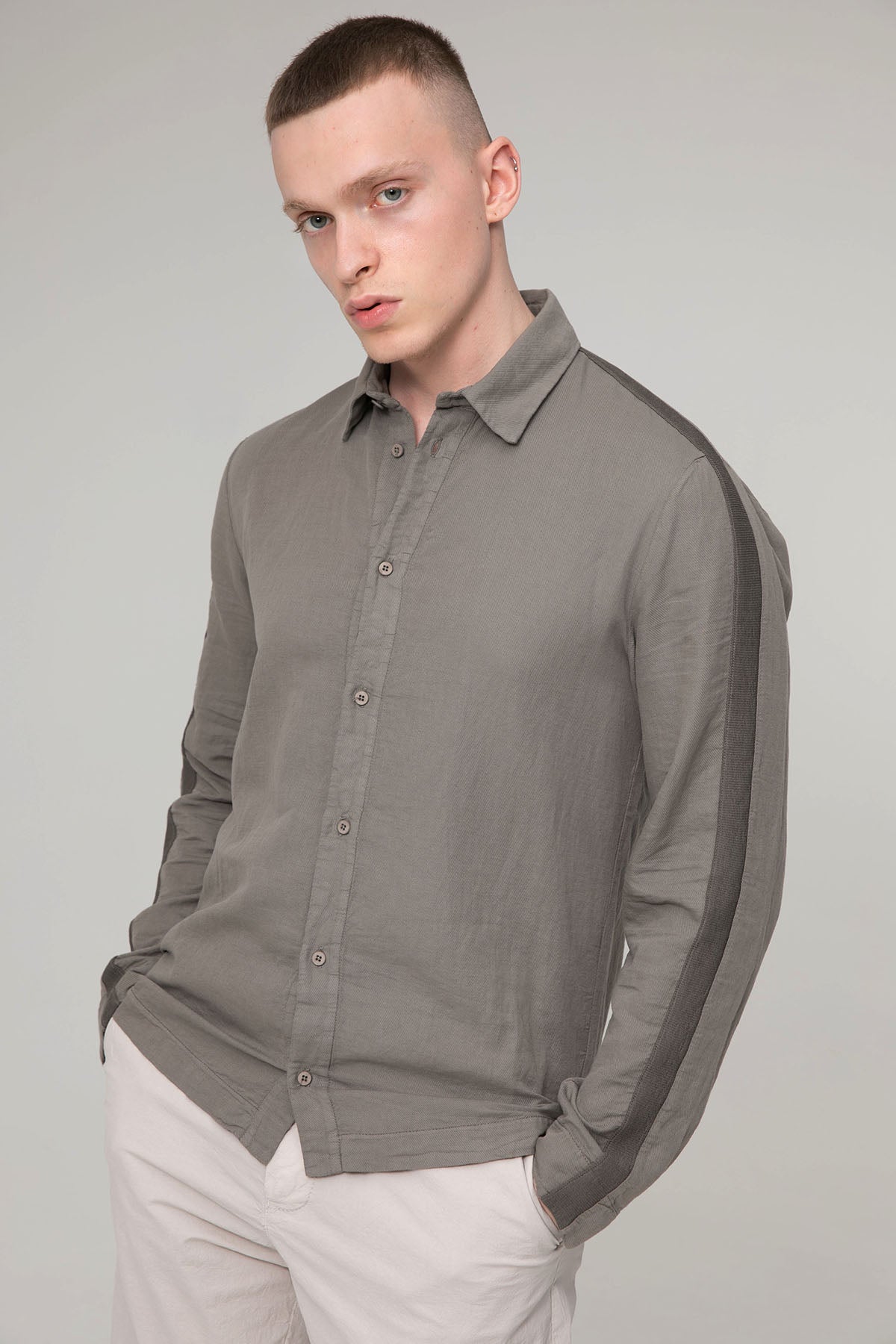 Transit Regular Fit Ketenli Gömlek-Libas Trendy Fashion Store