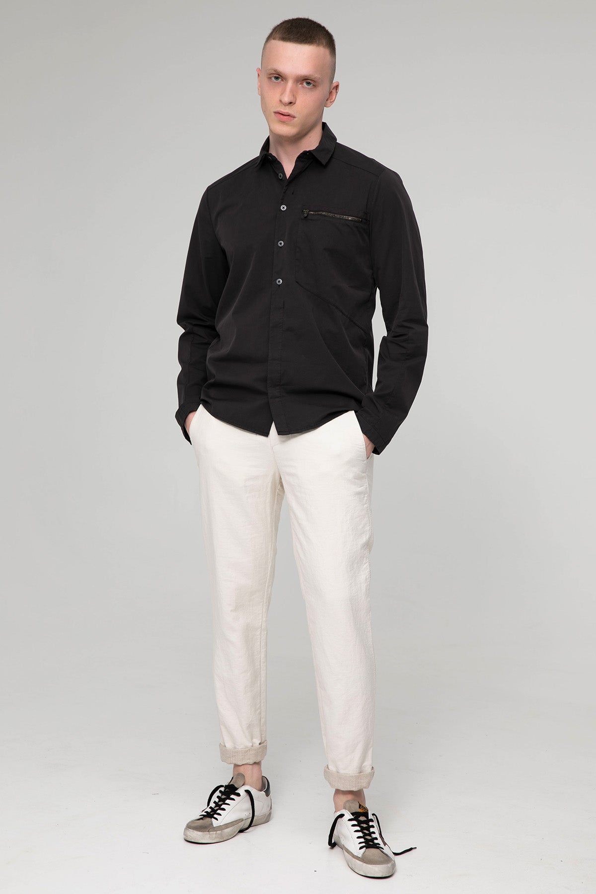 Transit Fermuarlı Cep Detaylı Gömlek-Libas Trendy Fashion Store