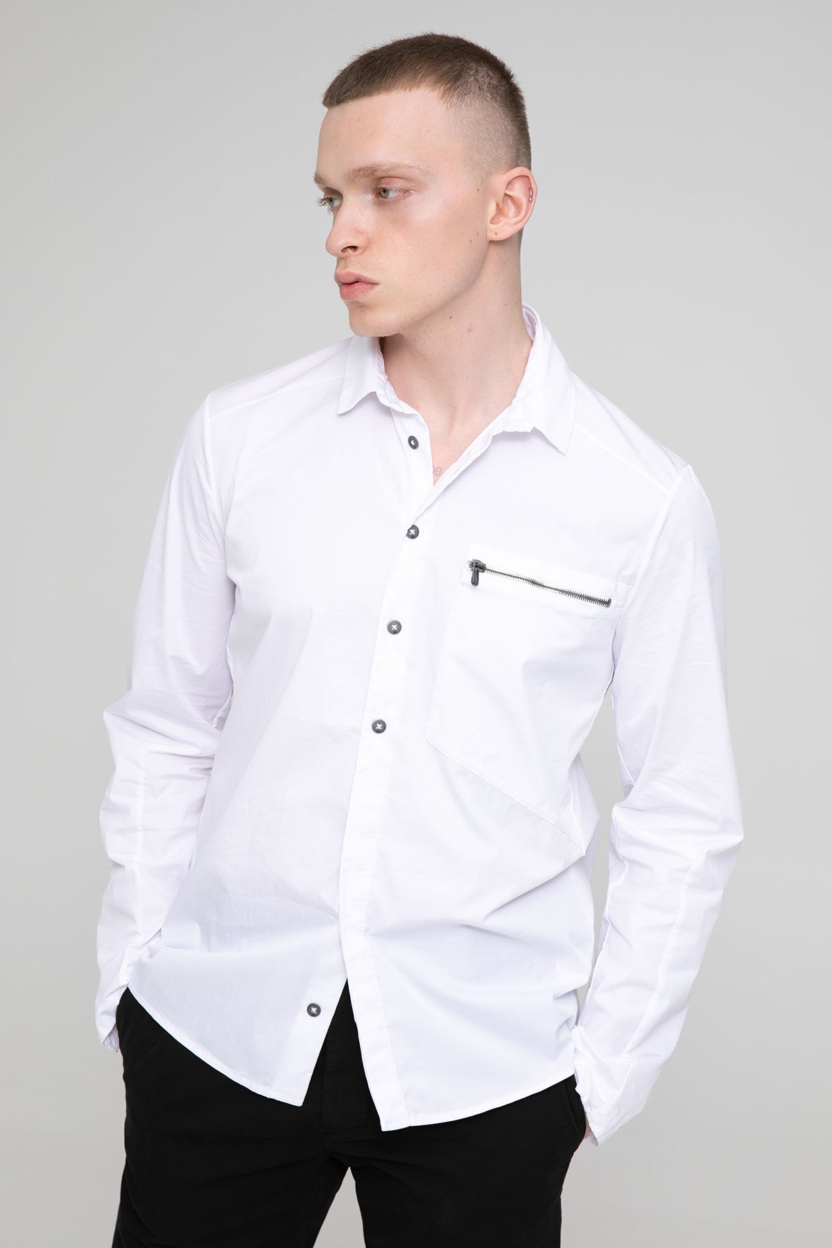 Transit Fermuarlı Cep Detaylı Gömlek-Libas Trendy Fashion Store