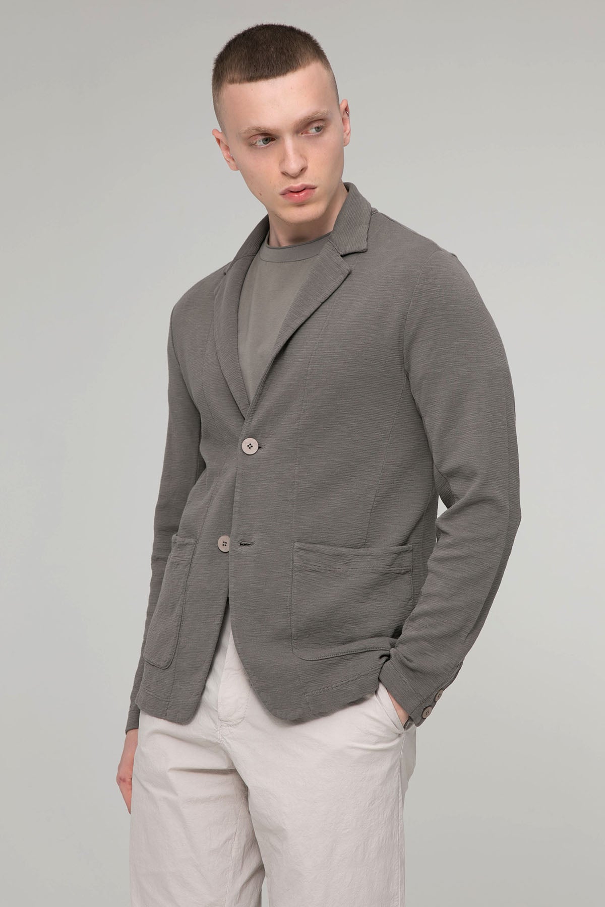 Transit Çift Düğmeli Örgü Blazer Ceket-Libas Trendy Fashion Store