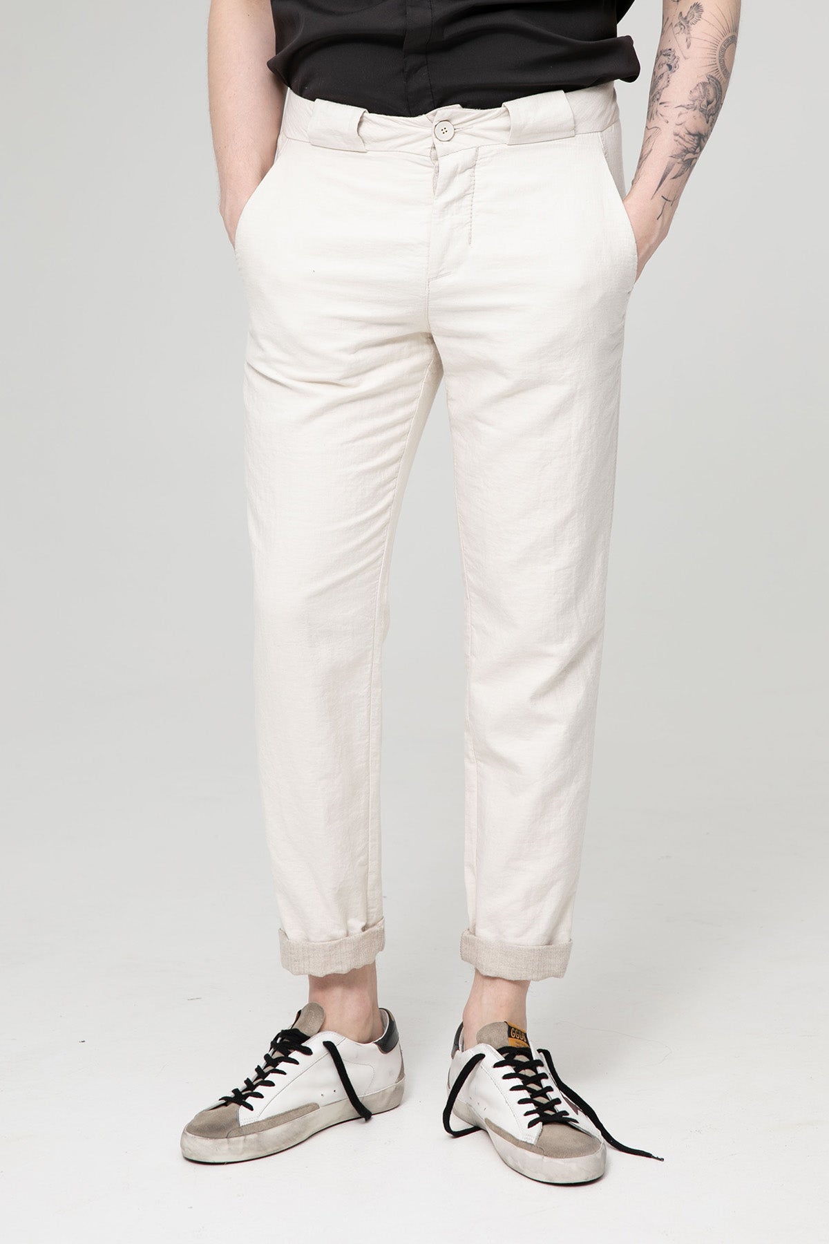 Transit Yandan Cepli Ketenli Pantolon-Libas Trendy Fashion Store