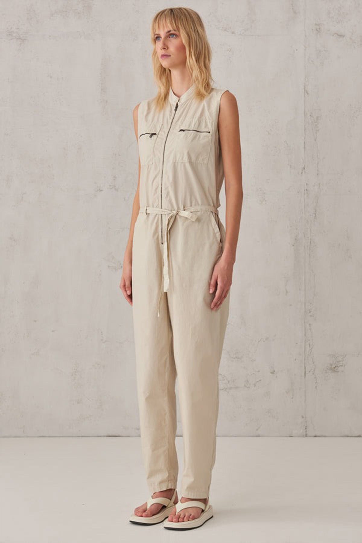 Transit Hakim Yaka Fermuarlı Tulum-Libas Trendy Fashion Store