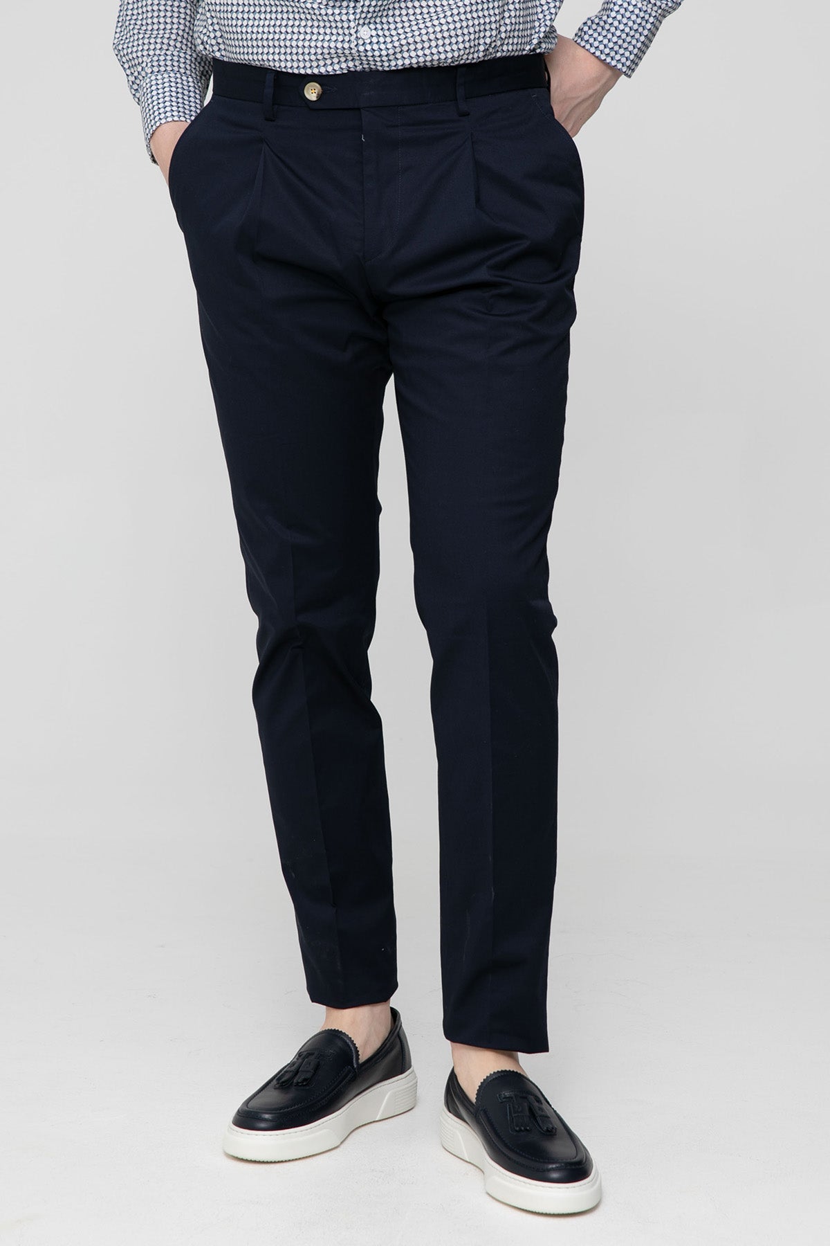 Manuel Ritz Tek Pileli Yandan Cepli Pantolon