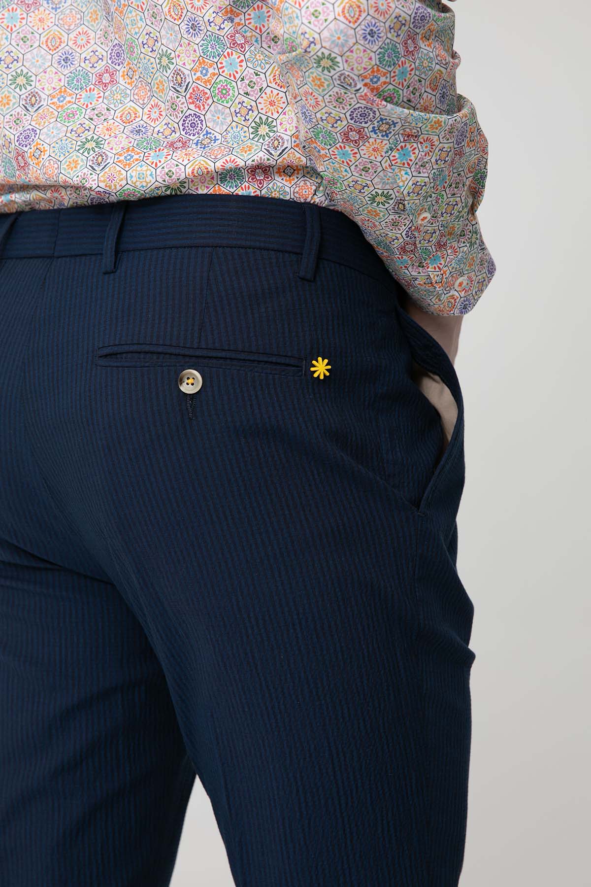 Manuel Ritz Tek Pile Gofre Kumaş Yandan Cepli Pantolon-Libas Trendy Fashion Store