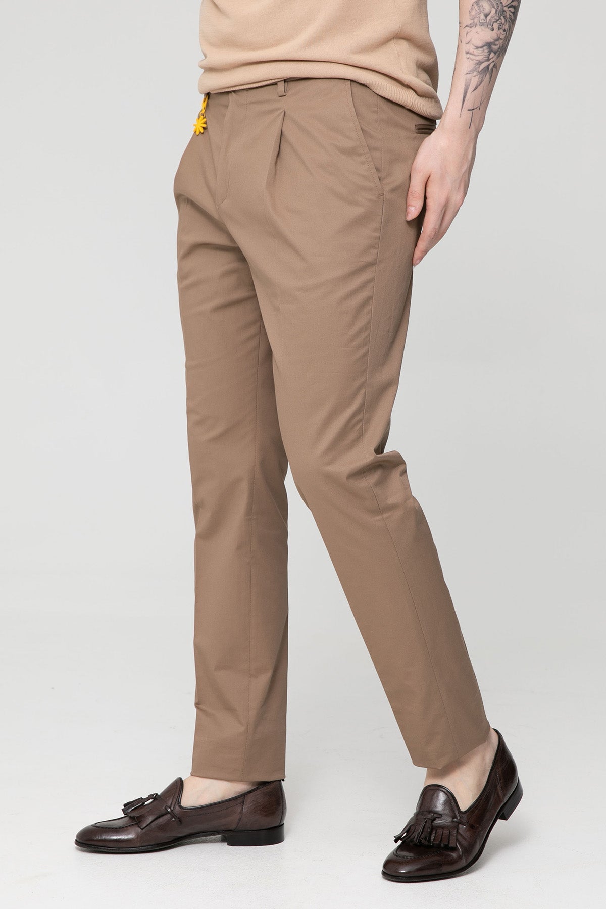 Manuel Ritz Tek Pileli Yandan Cepli Pantolon