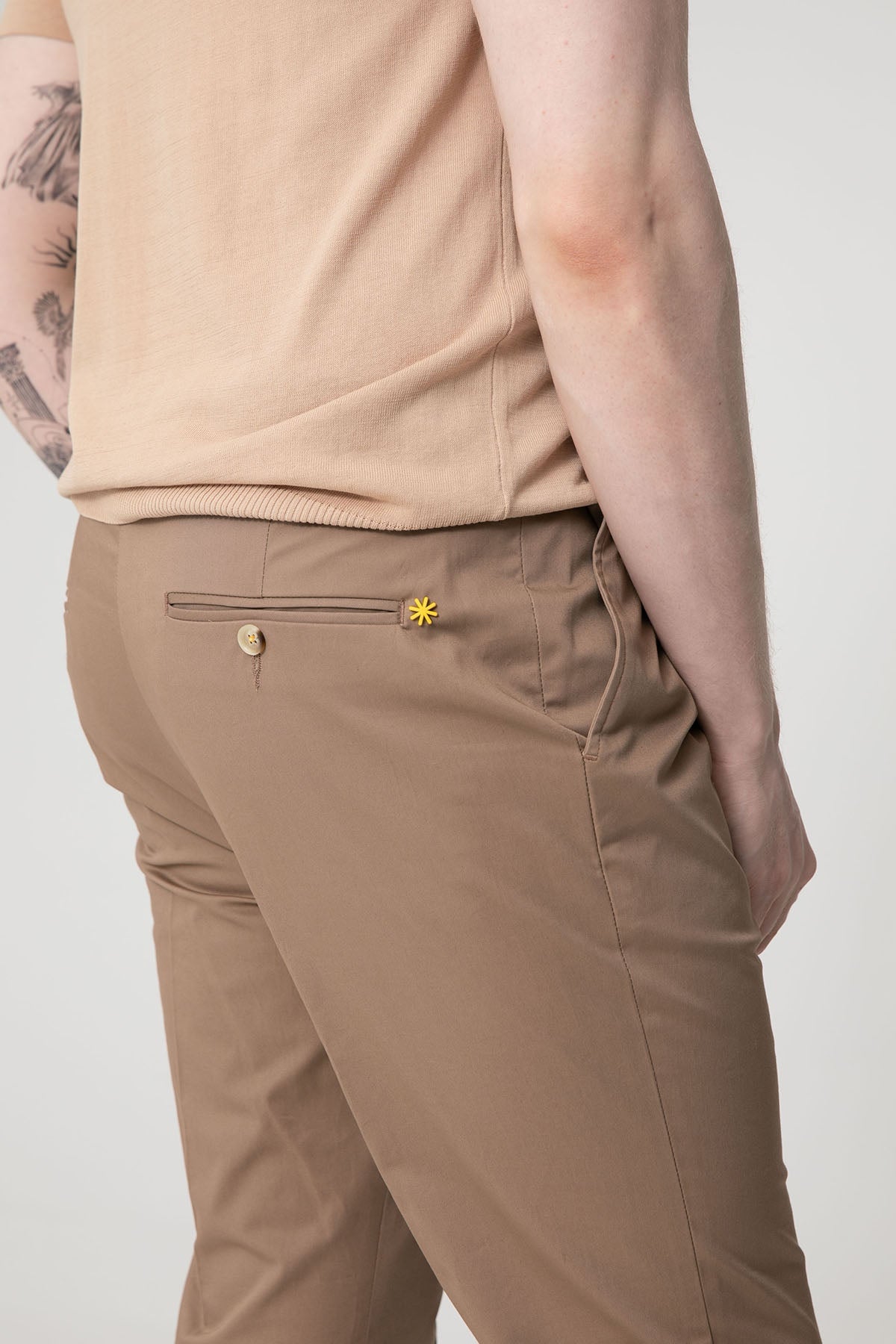 Manuel Ritz Tek Pileli Yandan Cepli Pantolon