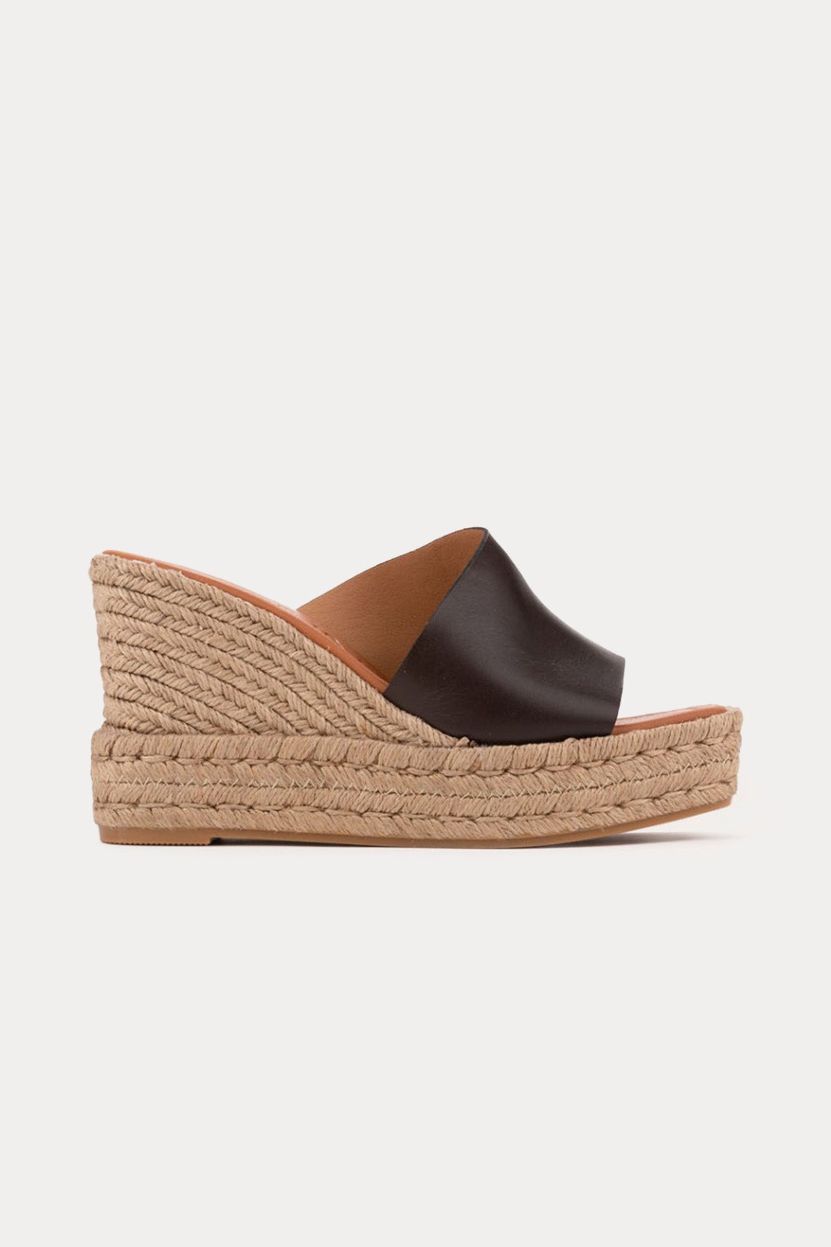 Kanna Lujan Hasır Örgü Detaylı Küt Burun Deri Terlik