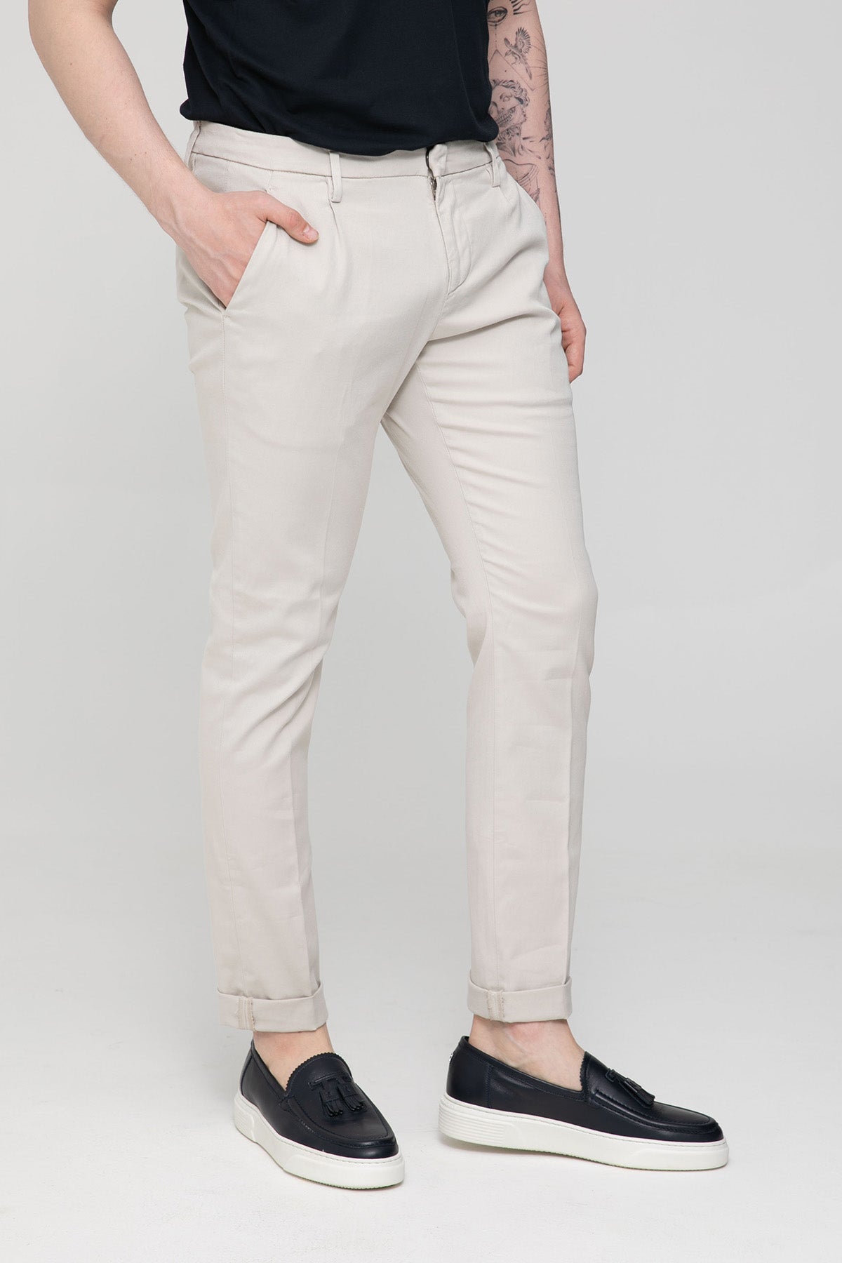 Dondup Tek Pile Yandan Cepli Slim Fit Pantolon