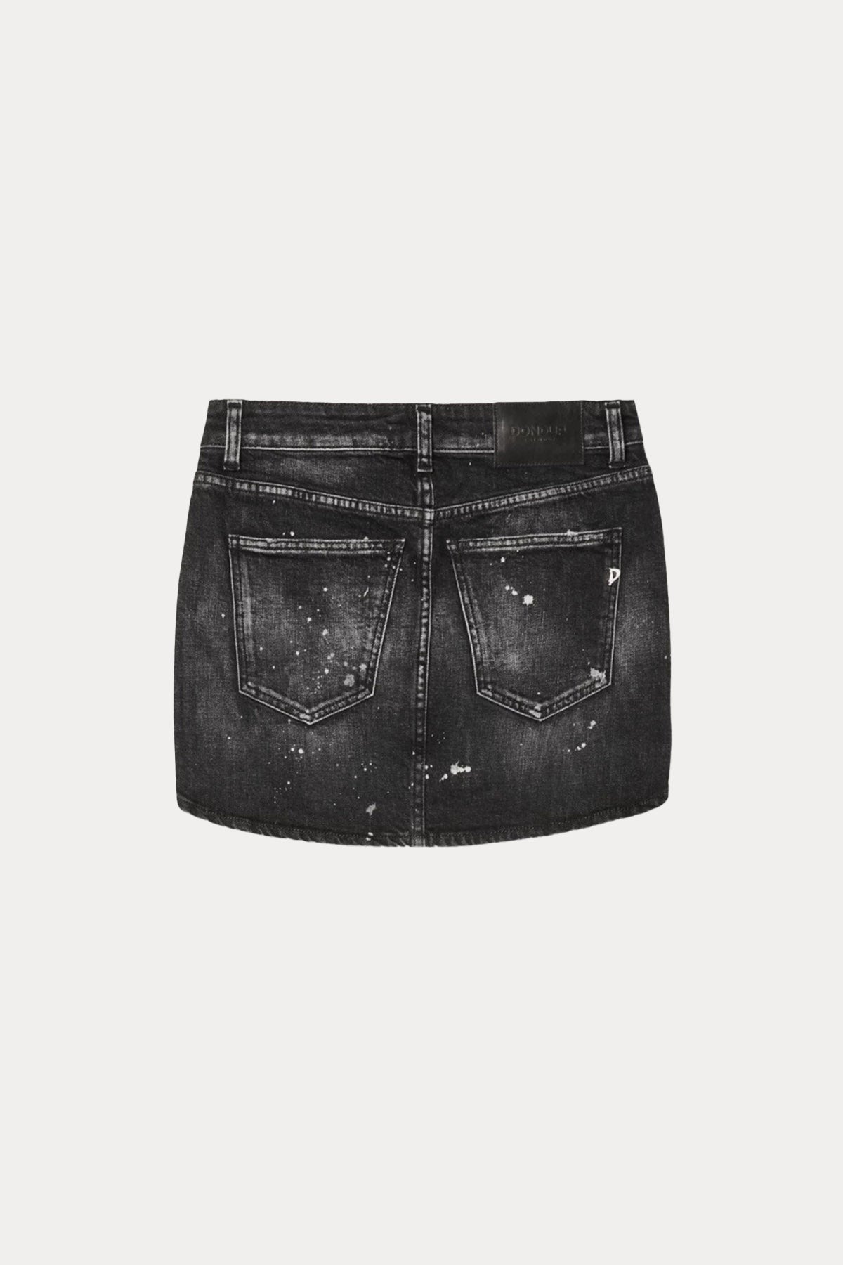 Dondup Boya Efektli Yıkamalı Mini Jean Etek