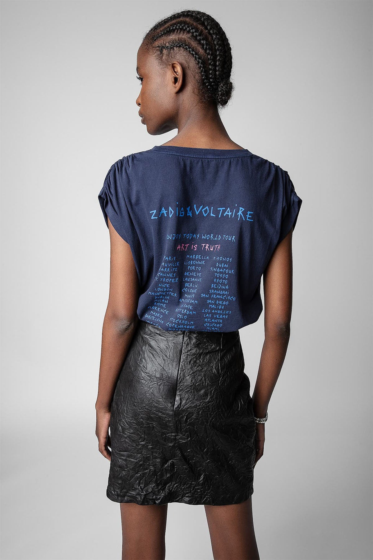 Zadig & Voltaire Logolu Yuvarlak Yaka T-shirt-Libas Trendy Fashion Store