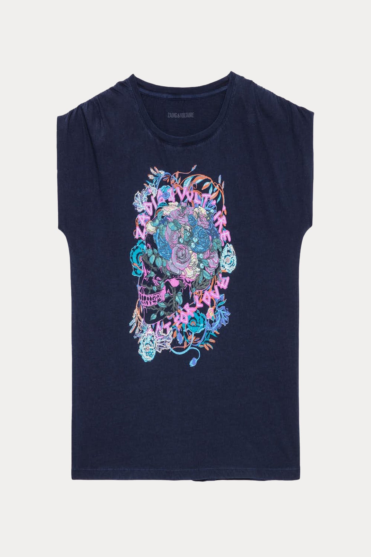 Zadig & Voltaire Logolu Yuvarlak Yaka T-shirt-Libas Trendy Fashion Store