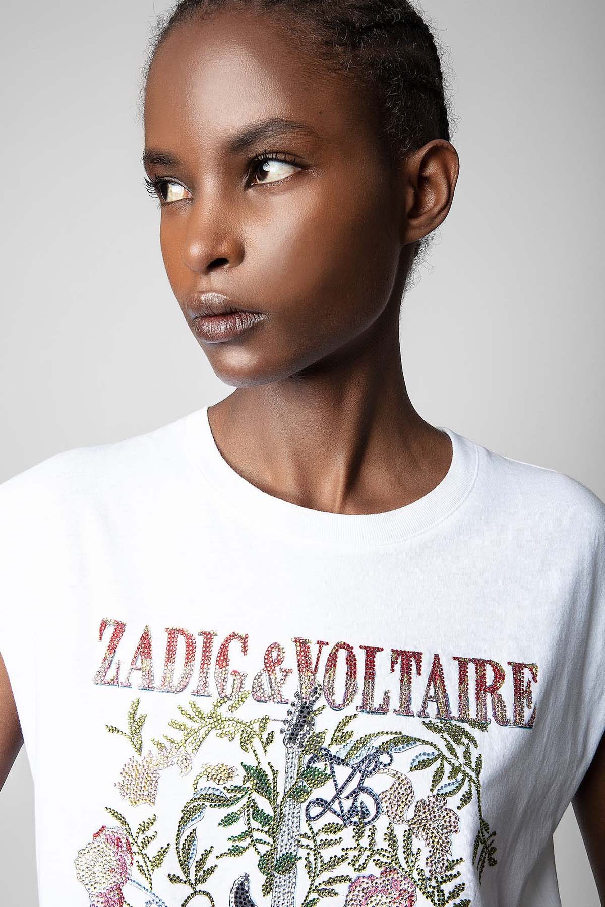 Zadig & Voltaire Logolu Yuvarlak Yaka T-shirt-Libas Trendy Fashion Store