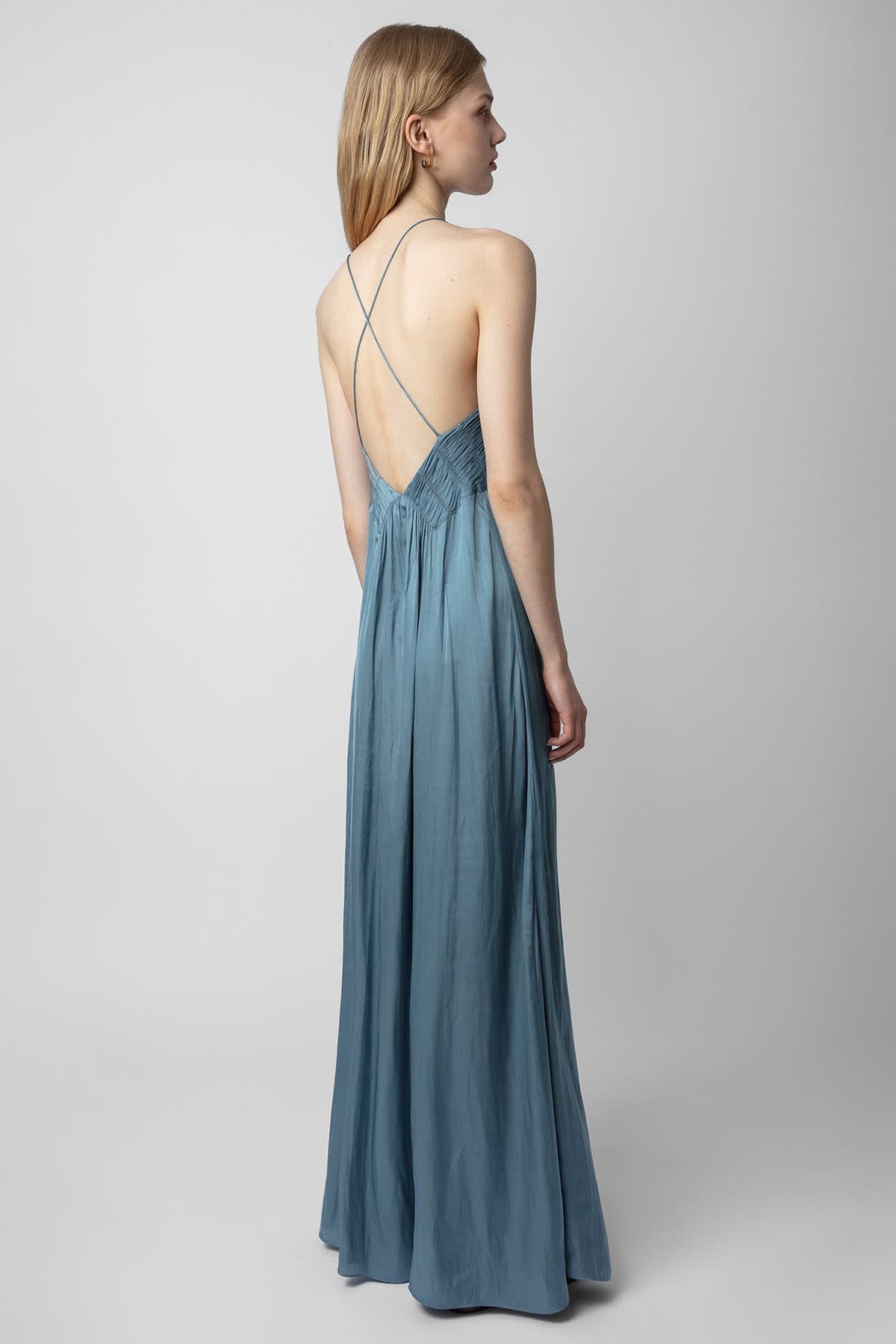 Zadig & Voltaire Sırt Dekolteli İp Askılı Maxi Elbise-Libas Trendy Fashion Store