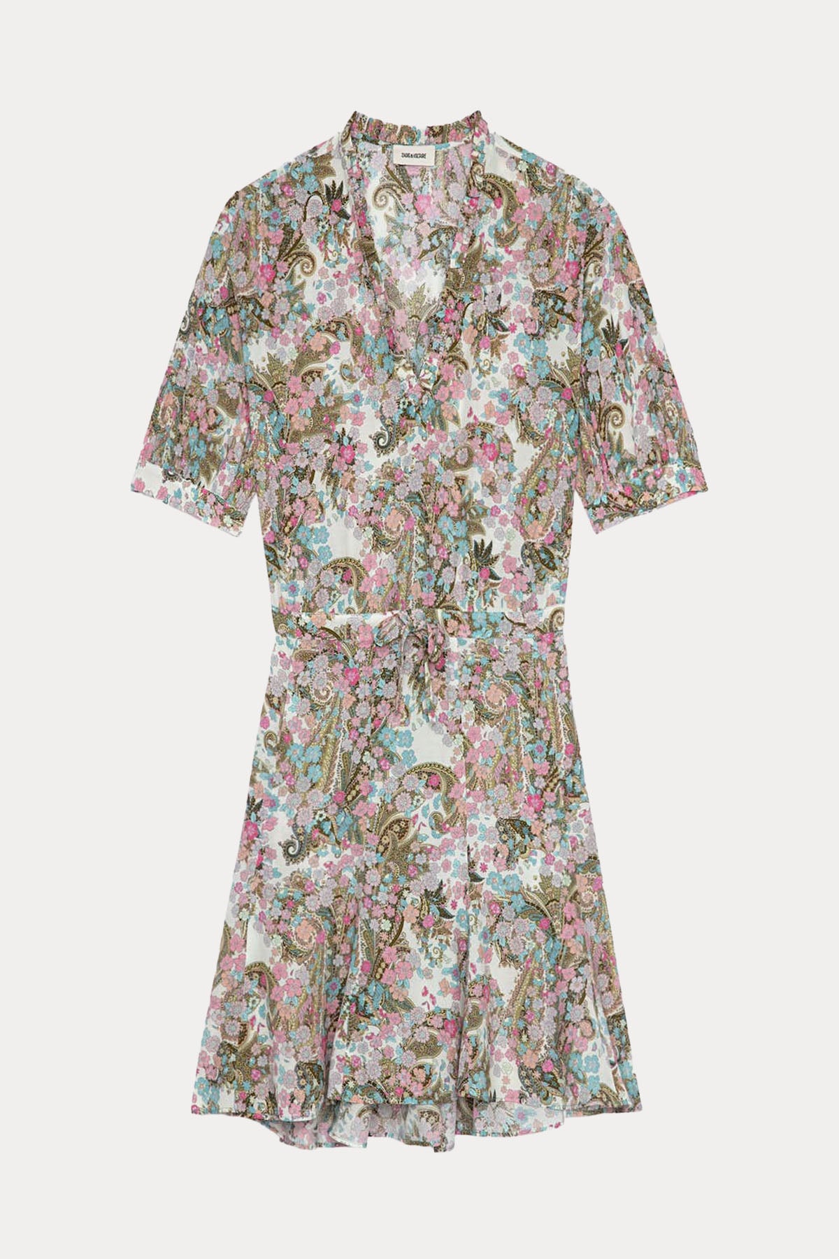 Zadig & Voltaire Belden Büzgülü Mini Elbise-Libas Trendy Fashion Store