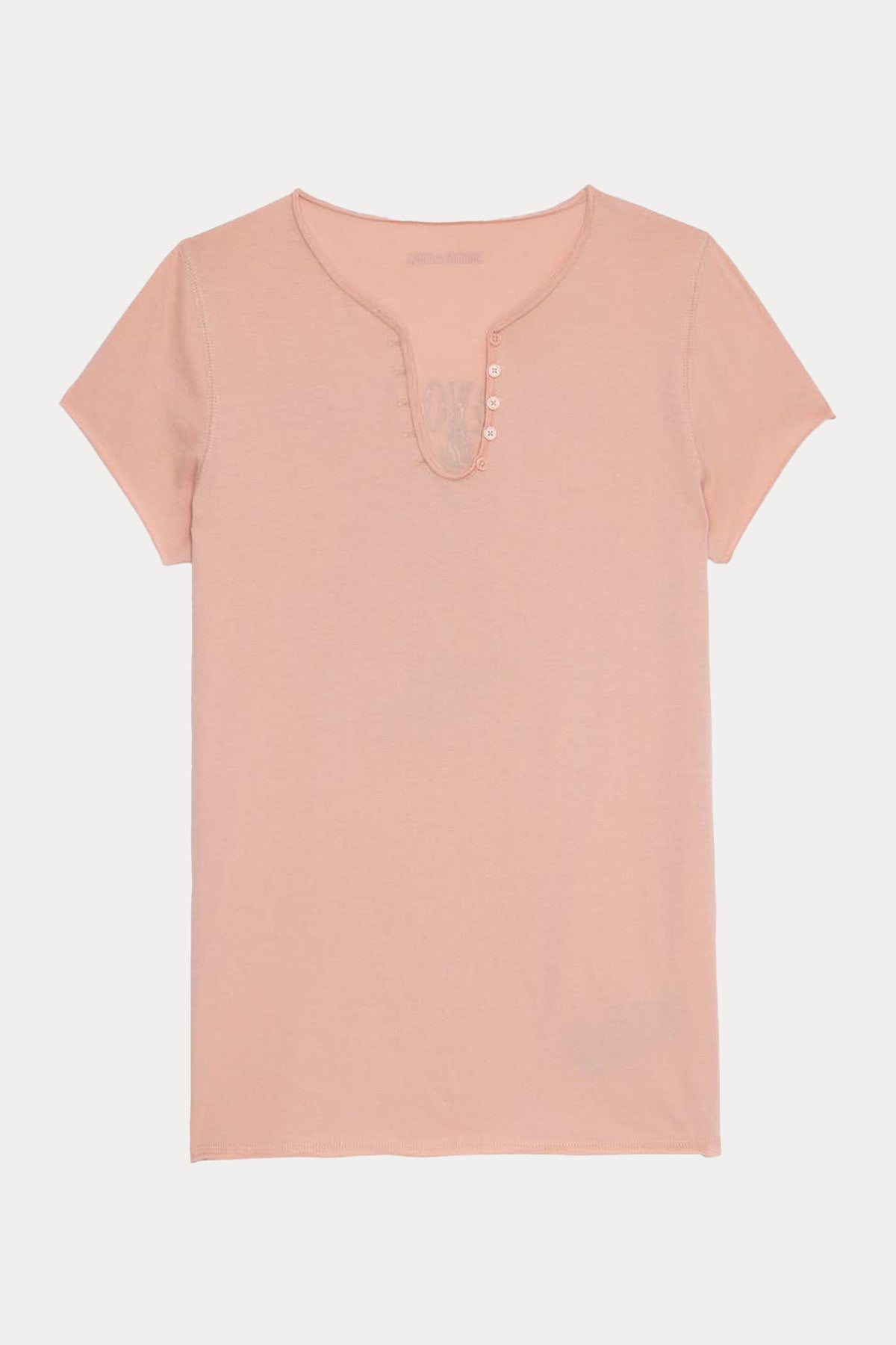 Zadig & Voltaire V Yaka Logolu T-shirt-Libas Trendy Fashion Store