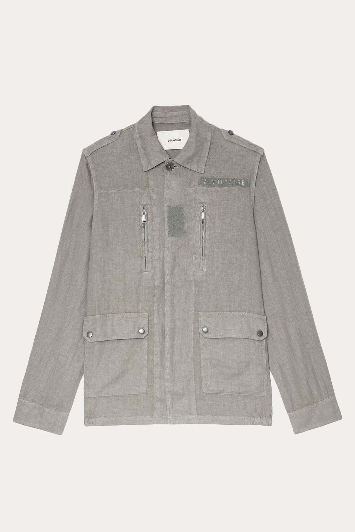 Zadig & Voltaire Sırtta Nakış Detaylı Keten Gömlek Ceket-Libas Trendy Fashion Store