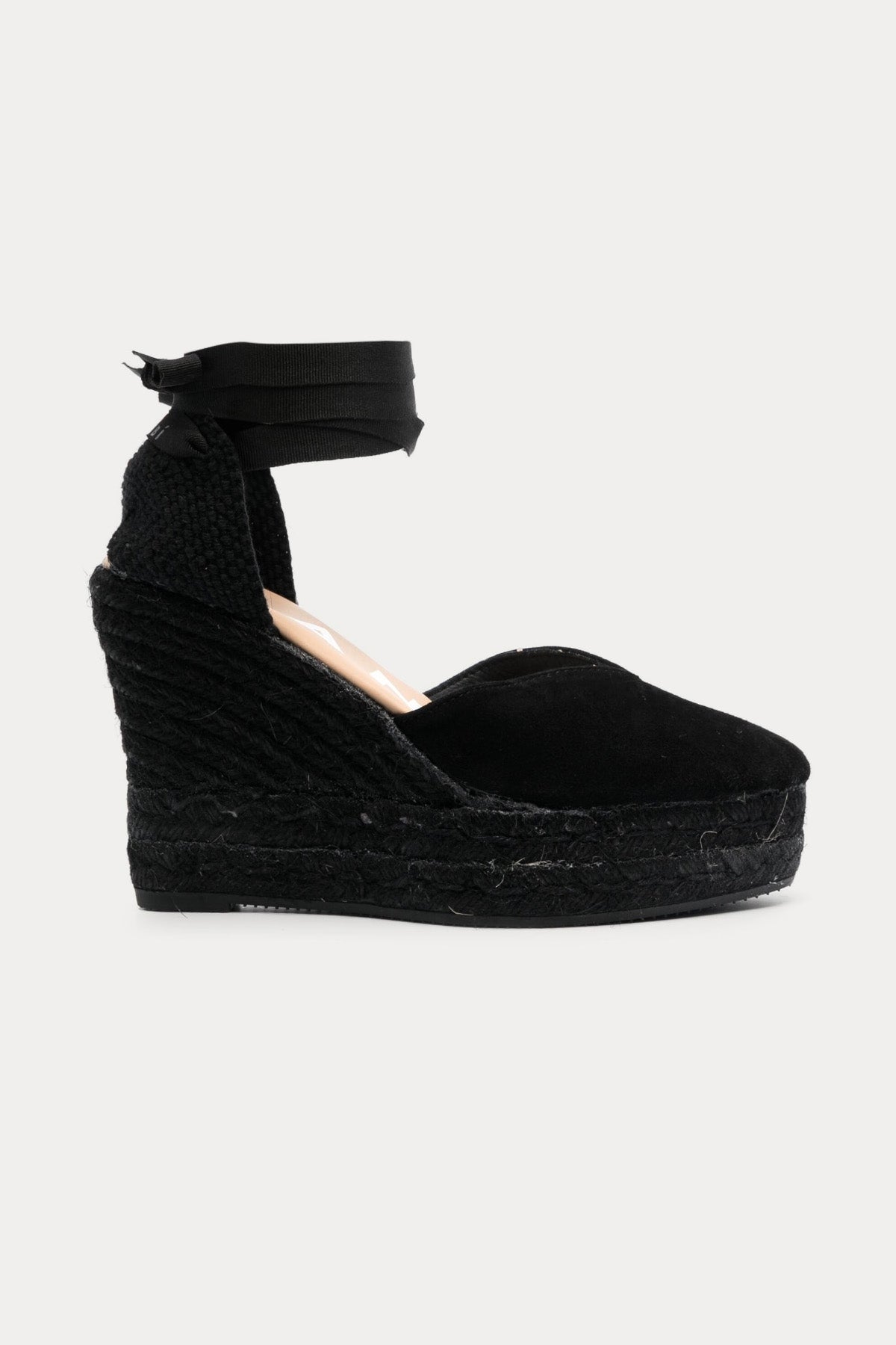 Manebi Bilekten Bağlamalı Süet Sandalet