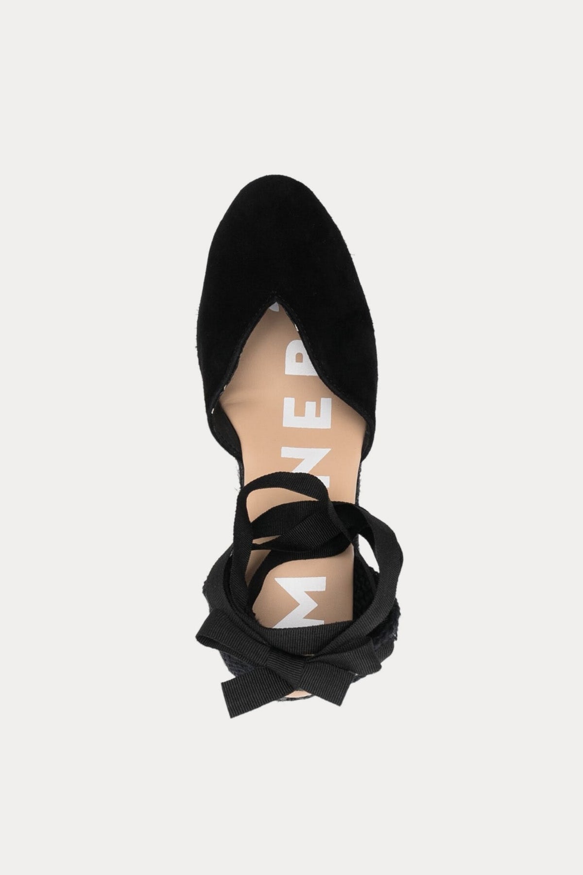 Manebi Bilekten Bağlamalı Süet Sandalet