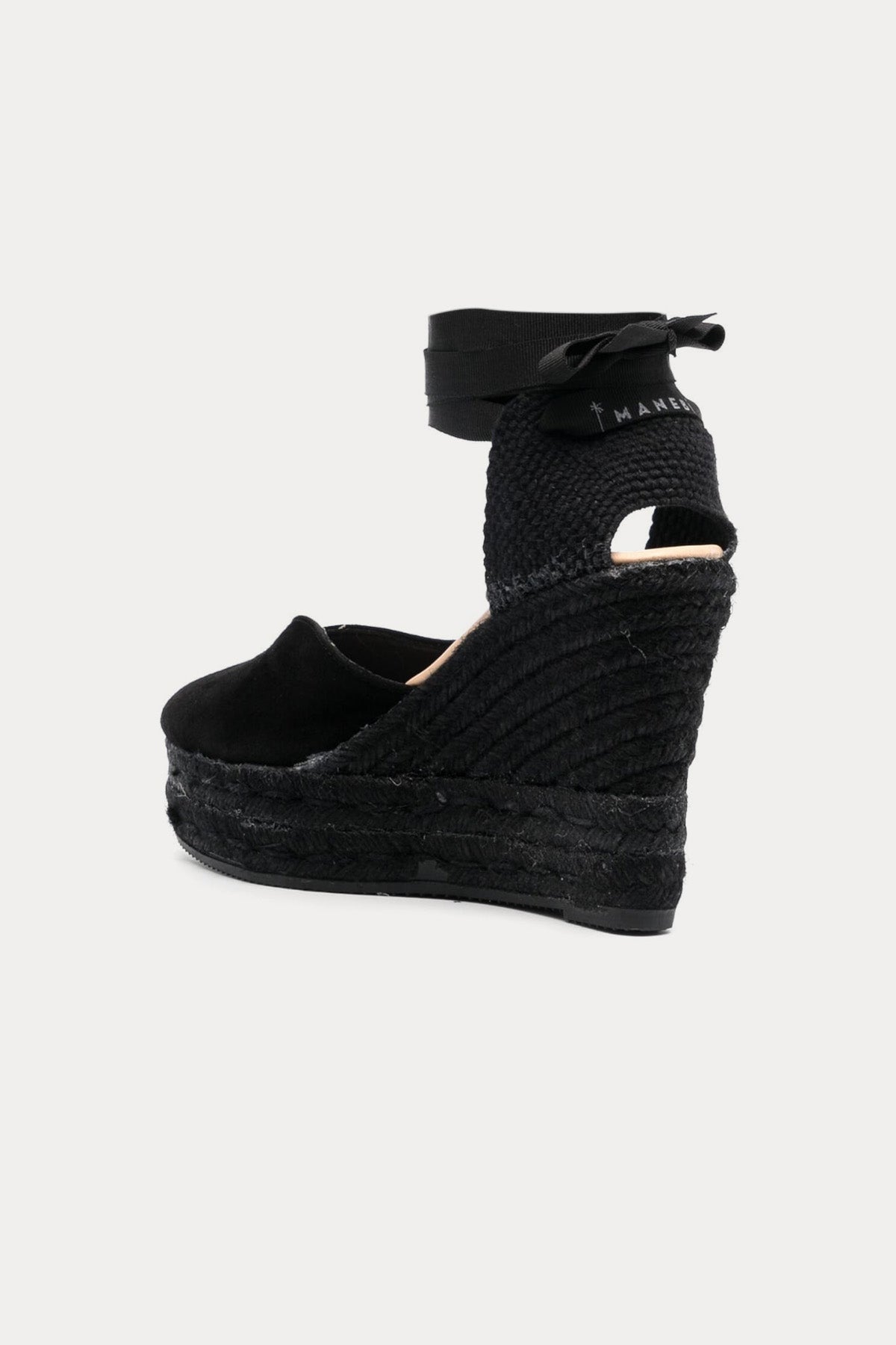 Manebi Bilekten Bağlamalı Süet Sandalet