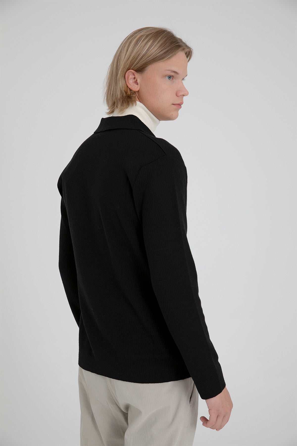 Manifattura Yün Örgü Triko Ceket-Libas Trendy Fashion Store