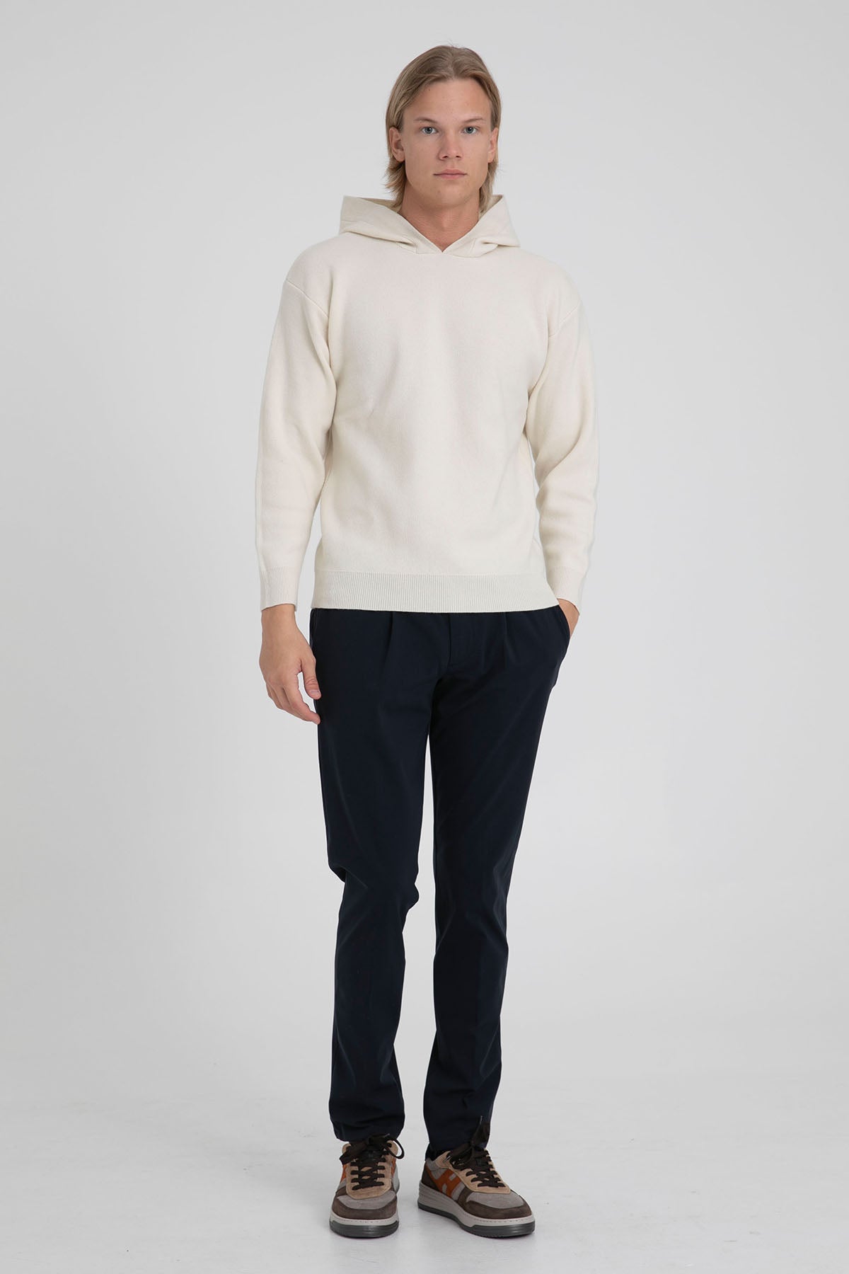 Manifattura Kapüşonlu Yün Triko-Libas Trendy Fashion Store