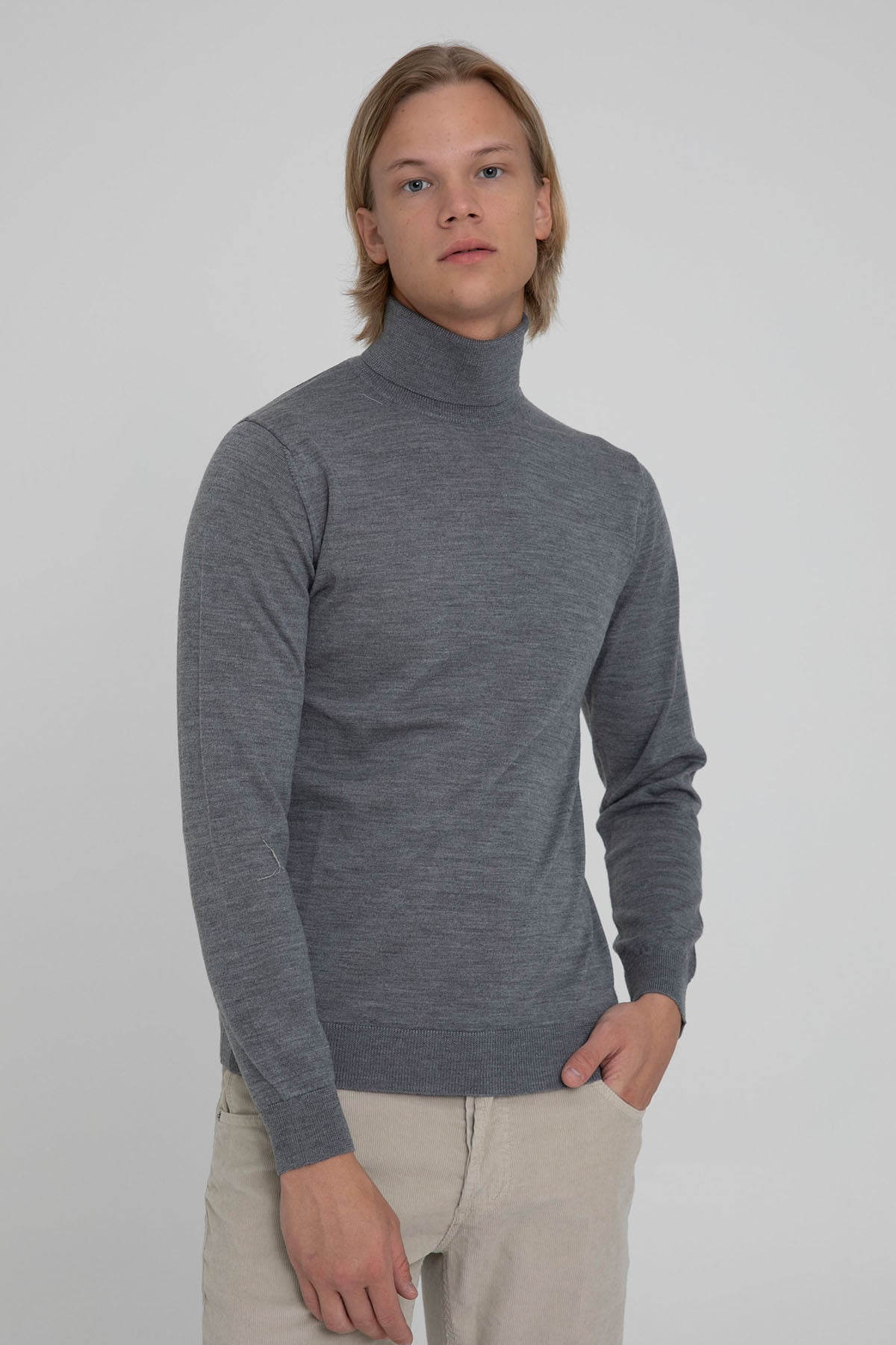 Manifattura Balıkçı Yaka İnce Örgü Yün Triko-Libas Trendy Fashion Store