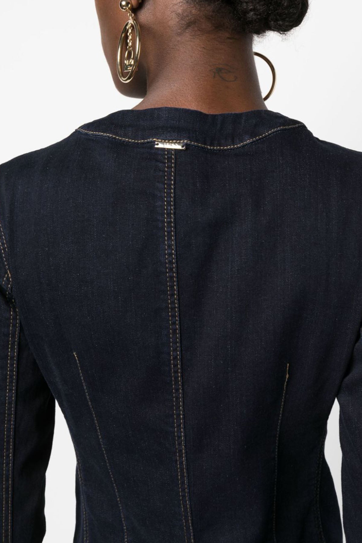 Liu Jo Örgü Detaylı Denim Ceket-Libas Trendy Fashion Store