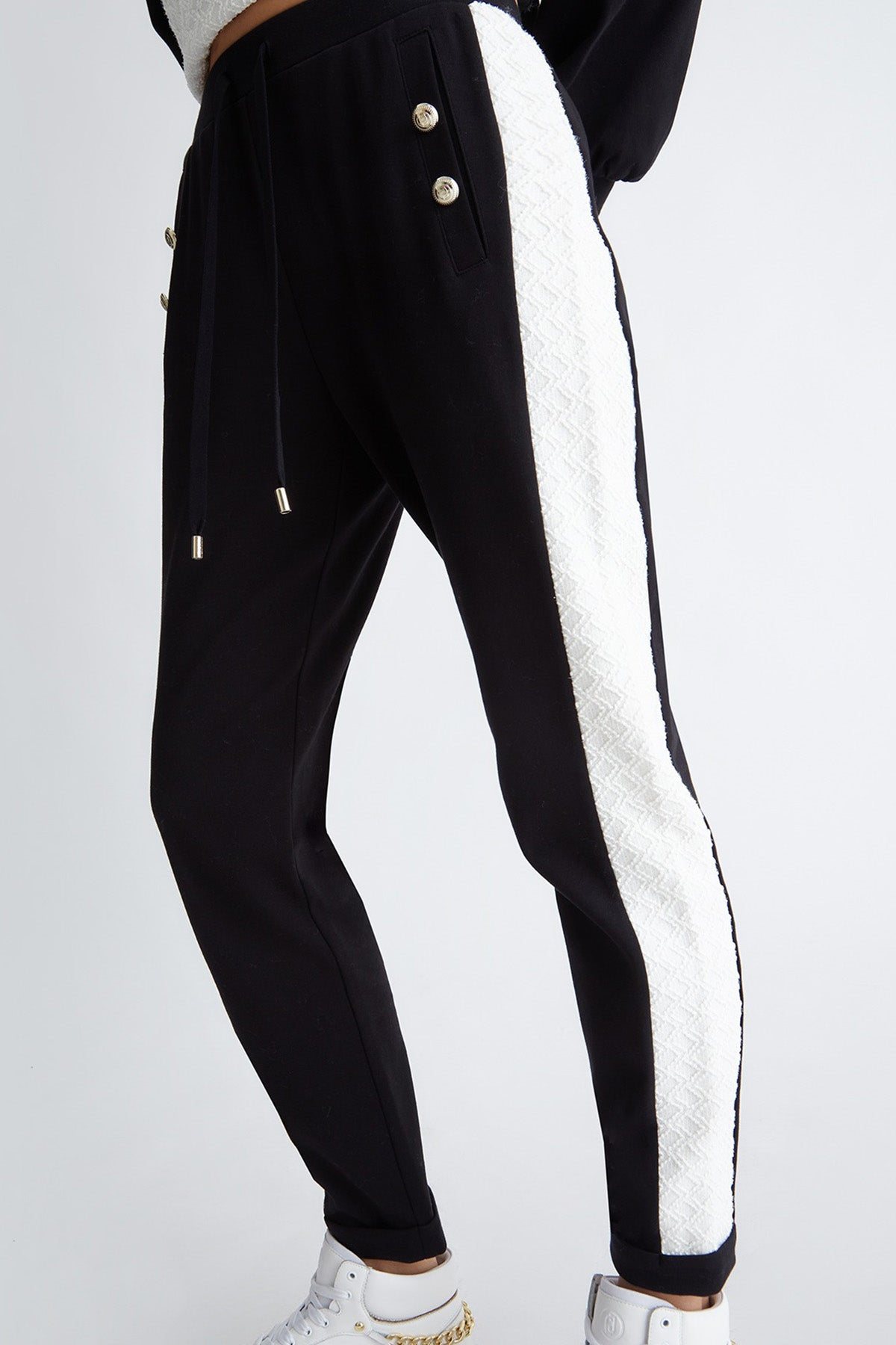 Liu Jo Beli Lastikli Şeritli Streç Pantolon-Libas Trendy Fashion Store