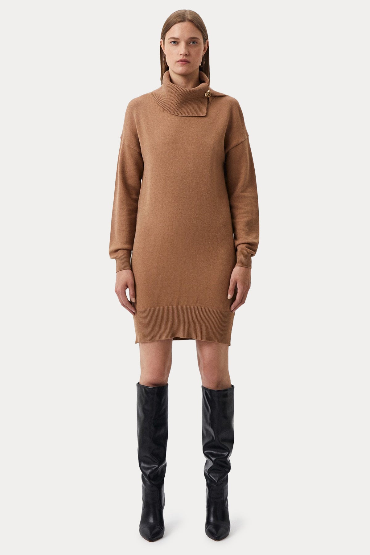 Liu Jo Balıkçı Yaka Mini Triko Elbise-Libas Trendy Fashion Store