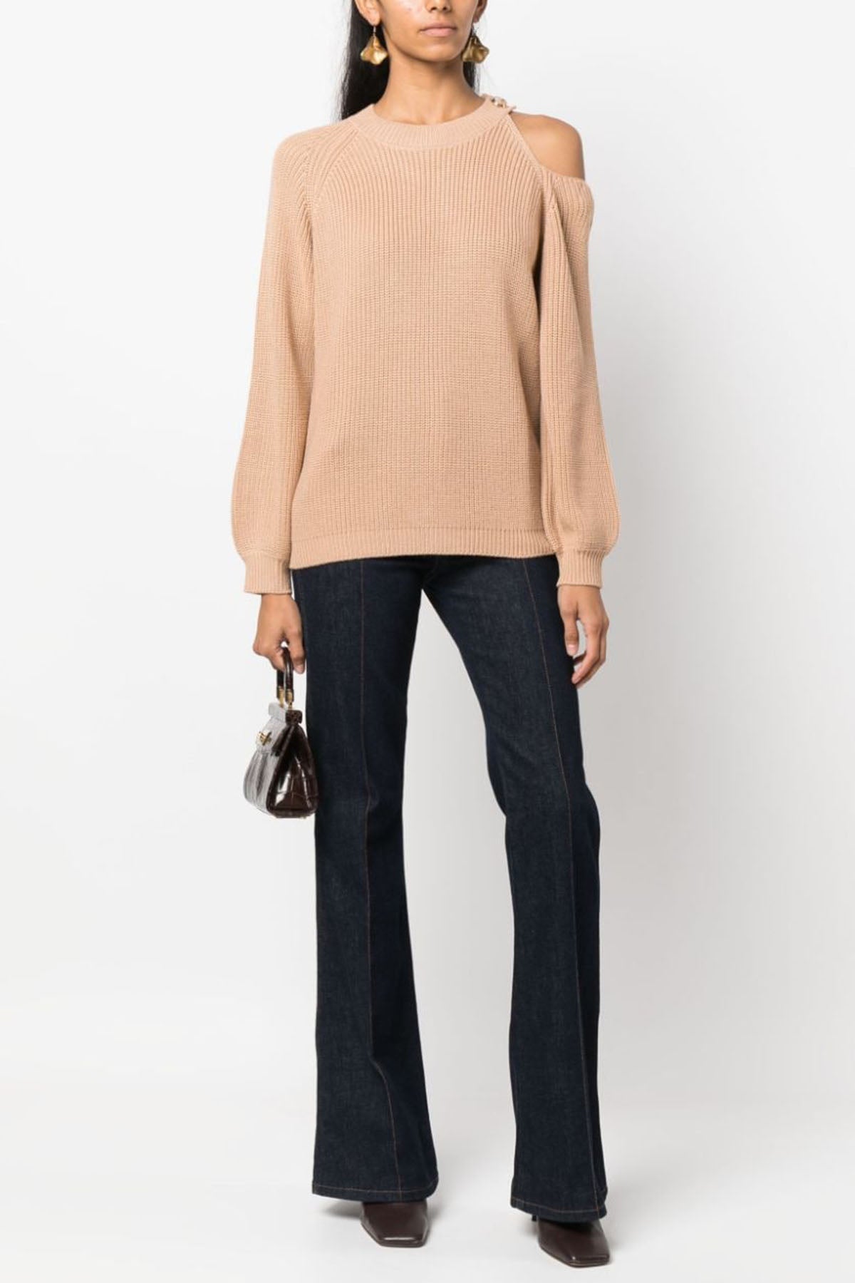 Liu Jo Yün Karışımlı Tek Omuz Örgü Triko-Libas Trendy Fashion Store