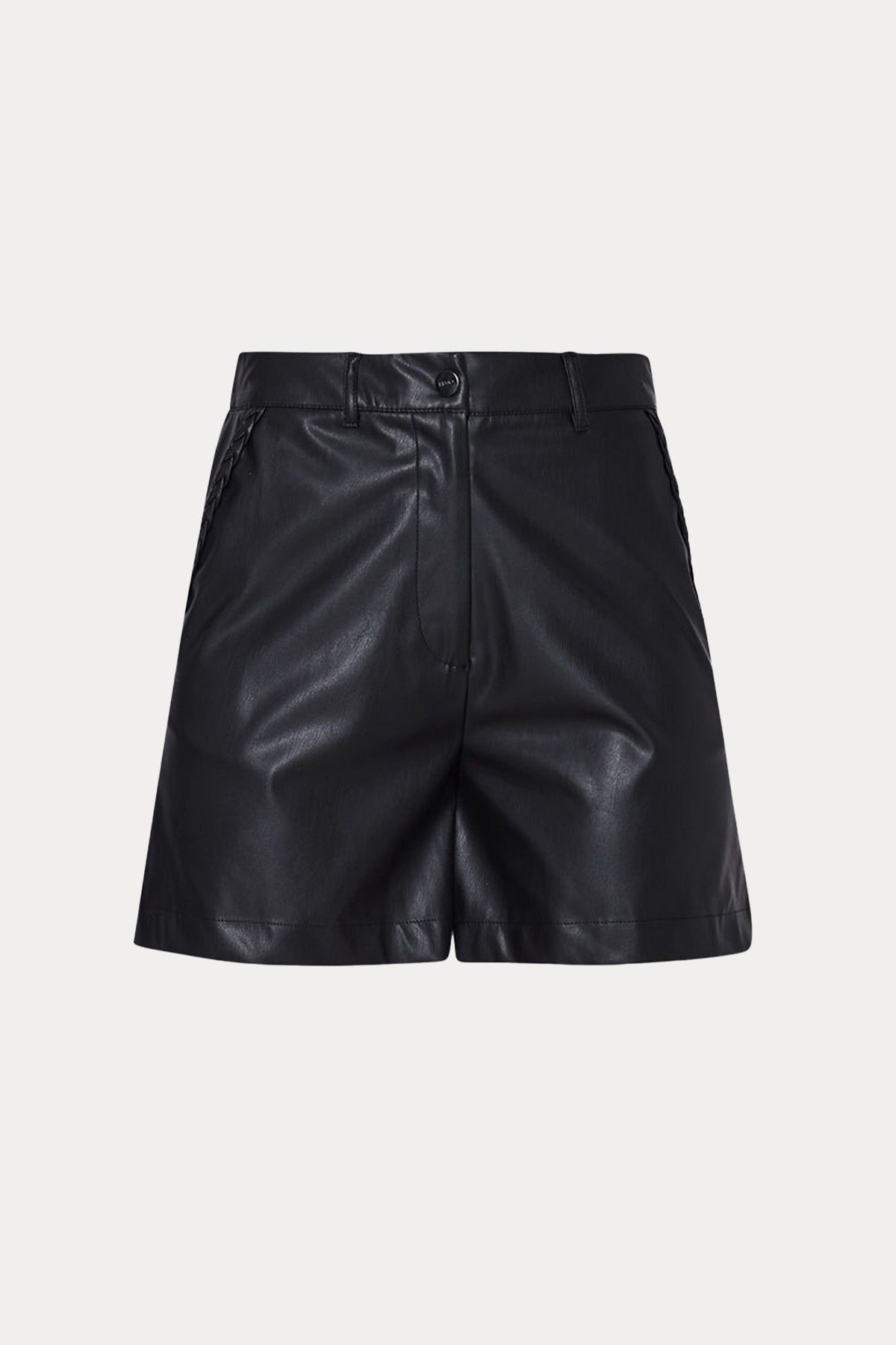 Liu Jo Yüksek Bel Deri Şort-Libas Trendy Fashion Store