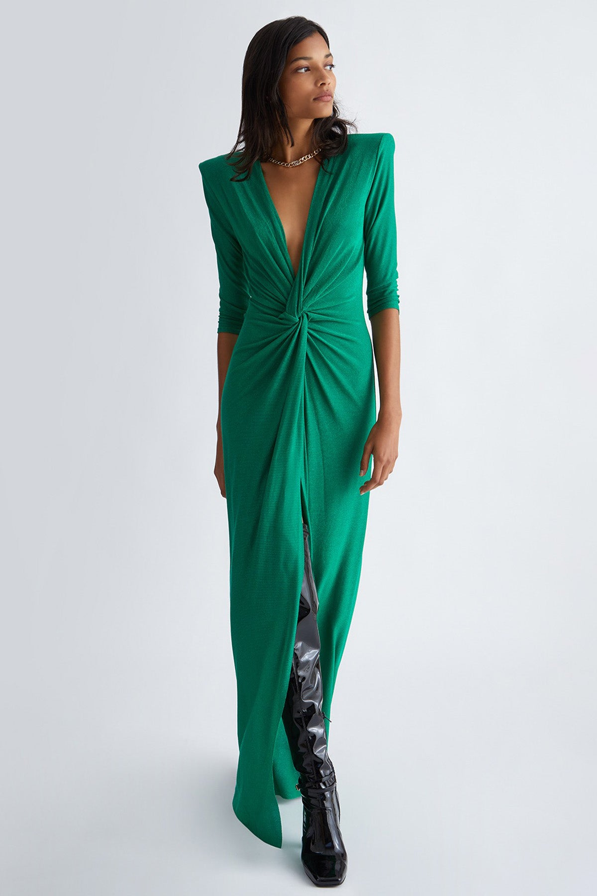 Liu Jo Vatkalı Maxi Abiye Elbise-Libas Trendy Fashion Store