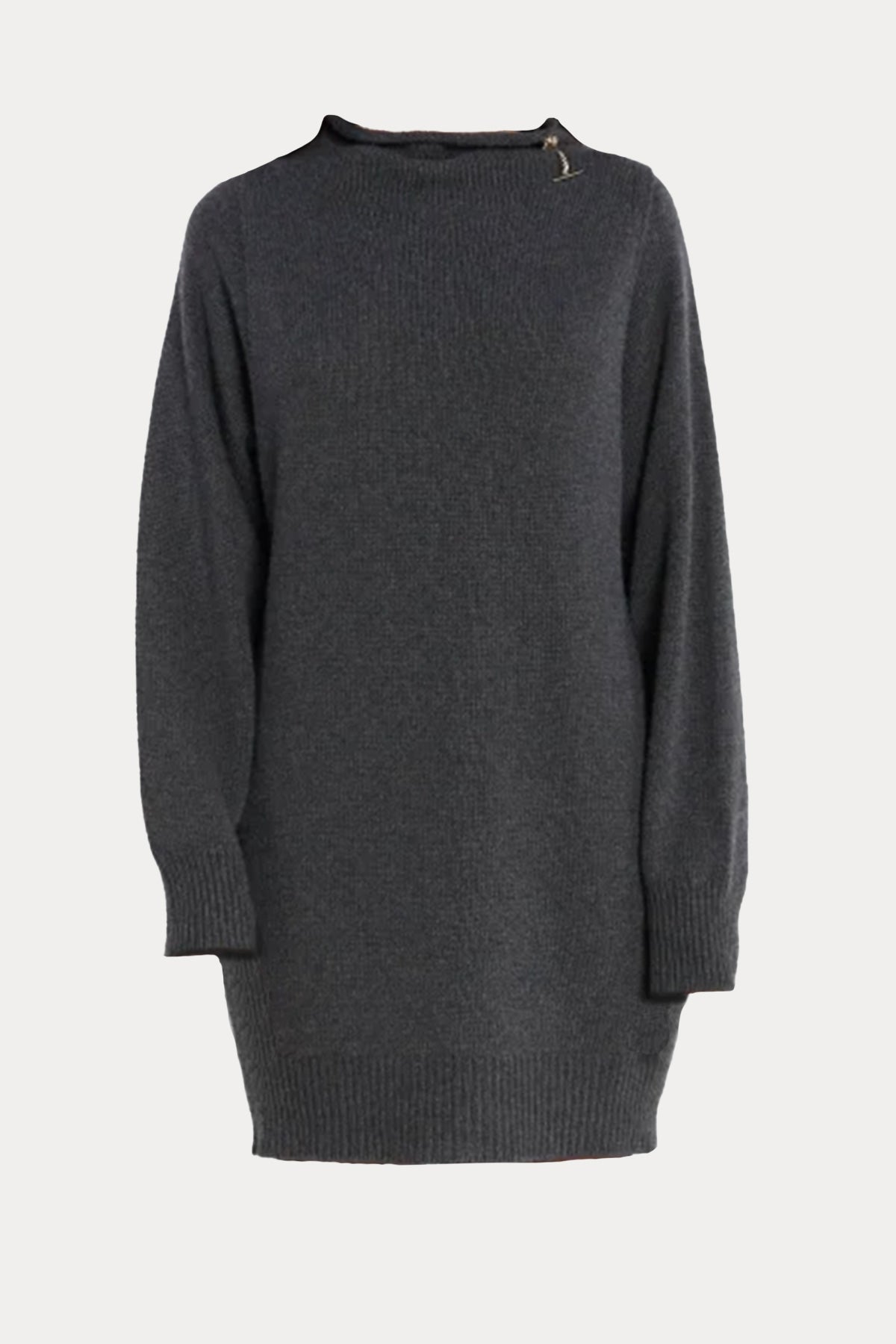 Liu Jo Kaşmirli Örgü Yün Kaşmirli Mini Triko Elbise-Libas Trendy Fashion Store