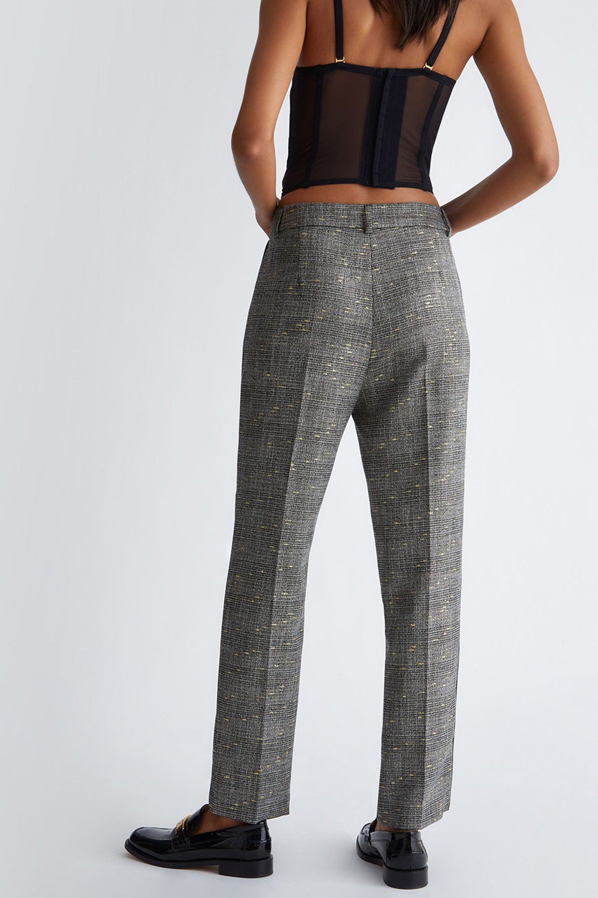 Liu Jo Yüksek Bel Yandan Cepli Ekoseli Pantolon-Libas Trendy Fashion Store