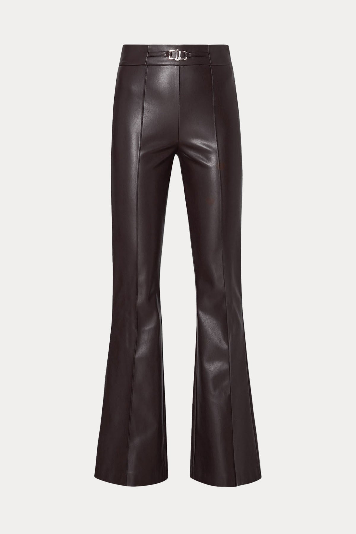 Liu Jo Slim Fit Yüksek Bel Deri Pantolon-Libas Trendy Fashion Store