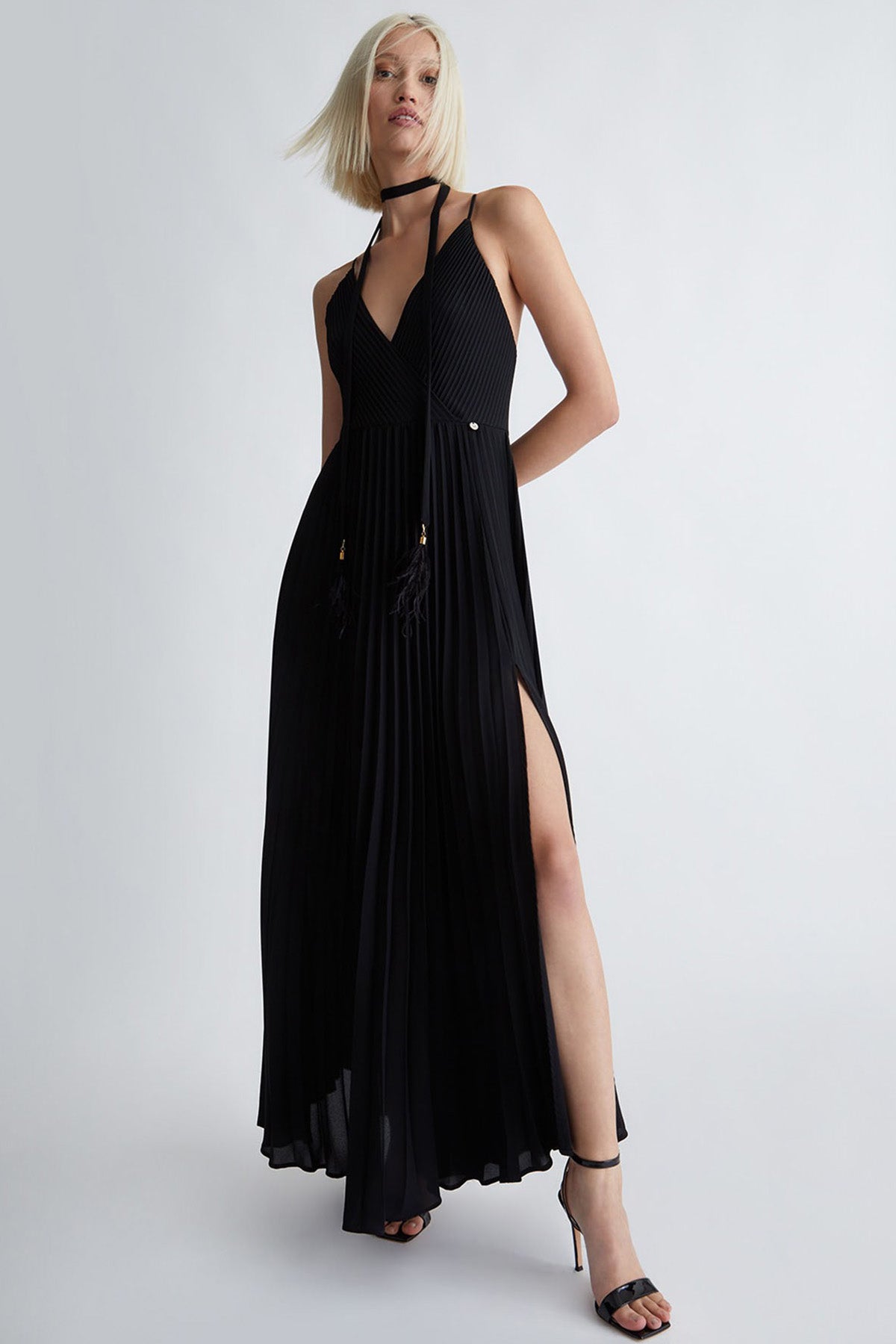 Liu Jo Sırt Dekolteli Maxi Abiye Elbise-Libas Trendy Fashion Store