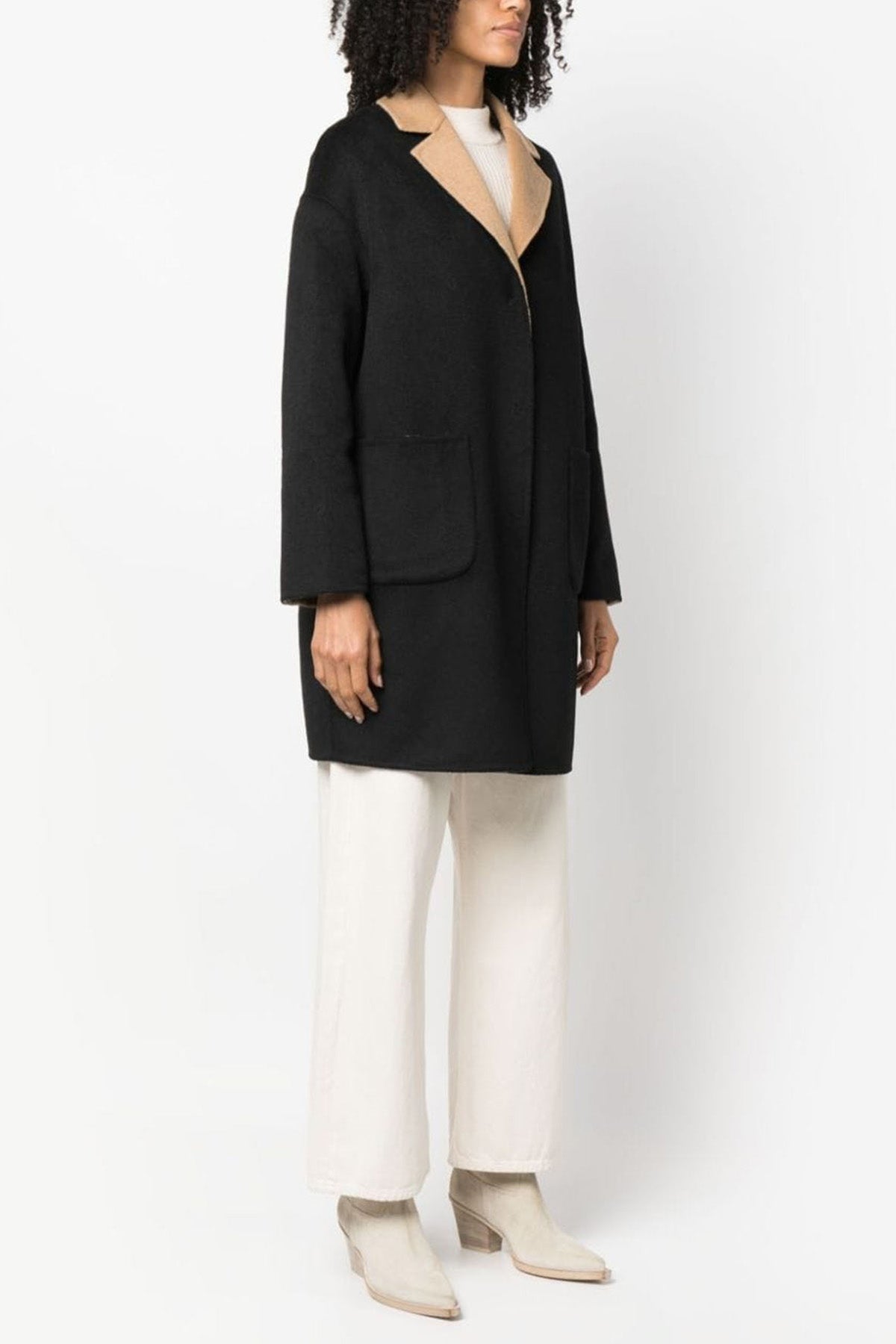 Liu Jo Geniş Kesim Çift Taraflı Yün Kaban-Libas Trendy Fashion Store