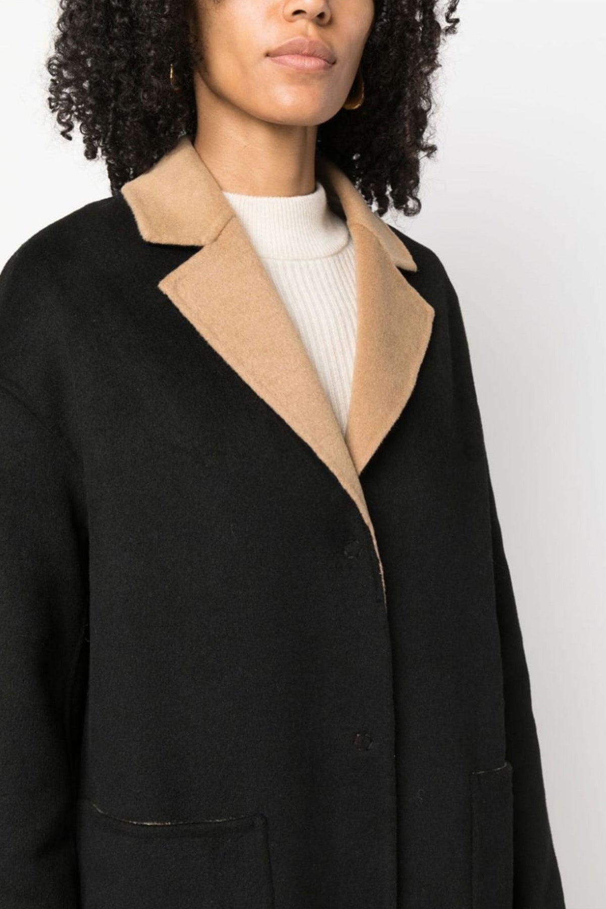 Liu Jo Geniş Kesim Çift Taraflı Yün Kaban-Libas Trendy Fashion Store