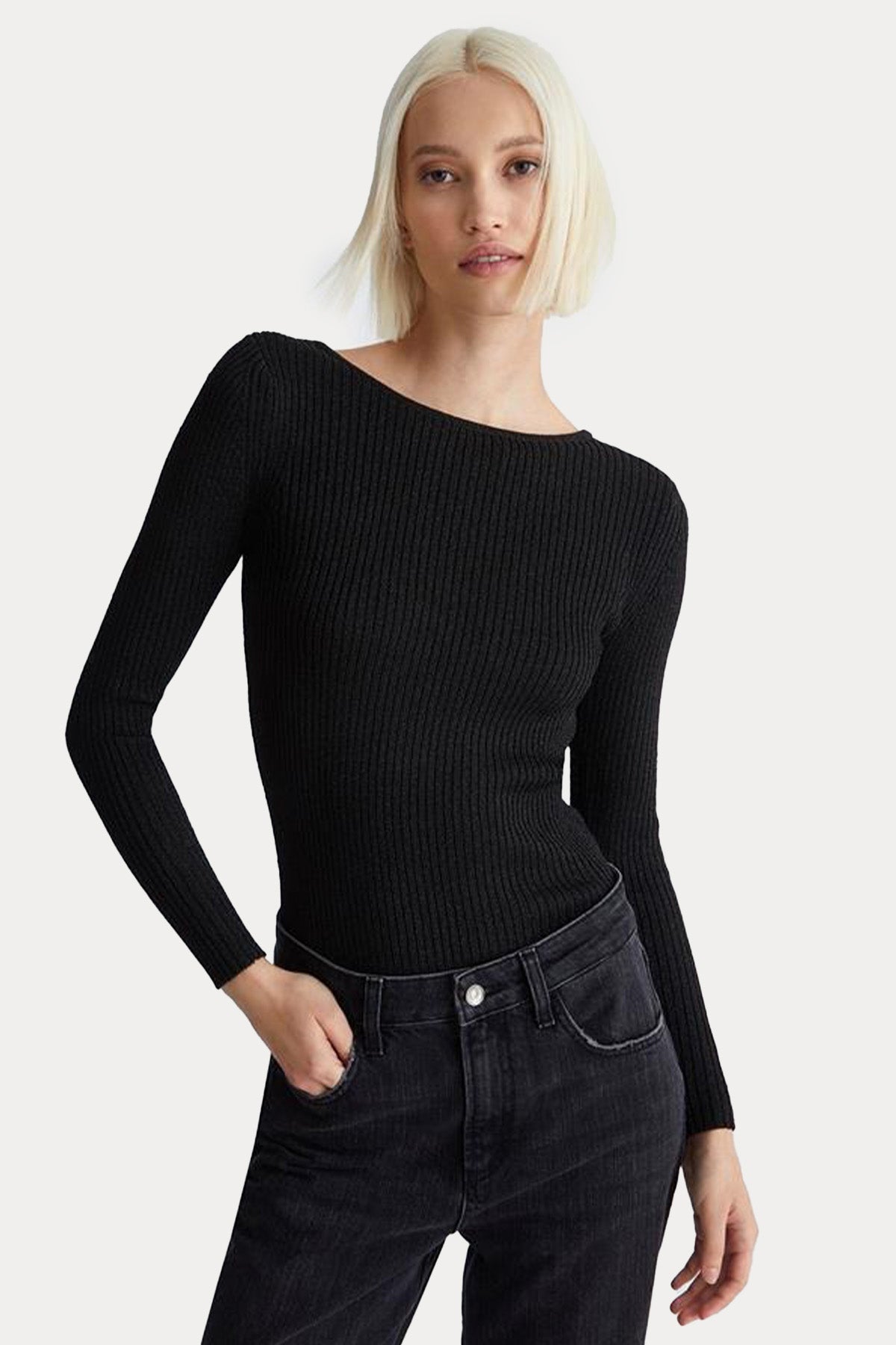 Liu Jo Yuvarlak Yaka Sırt Dekolteli Triko-Libas Trendy Fashion Store