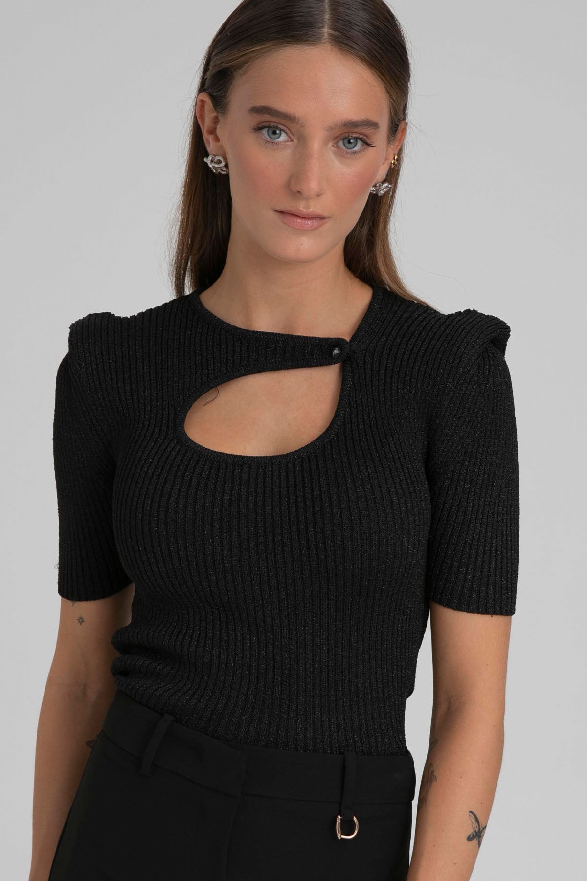 Liu Jo Örgü Kısa Kollu Triko-Libas Trendy Fashion Store