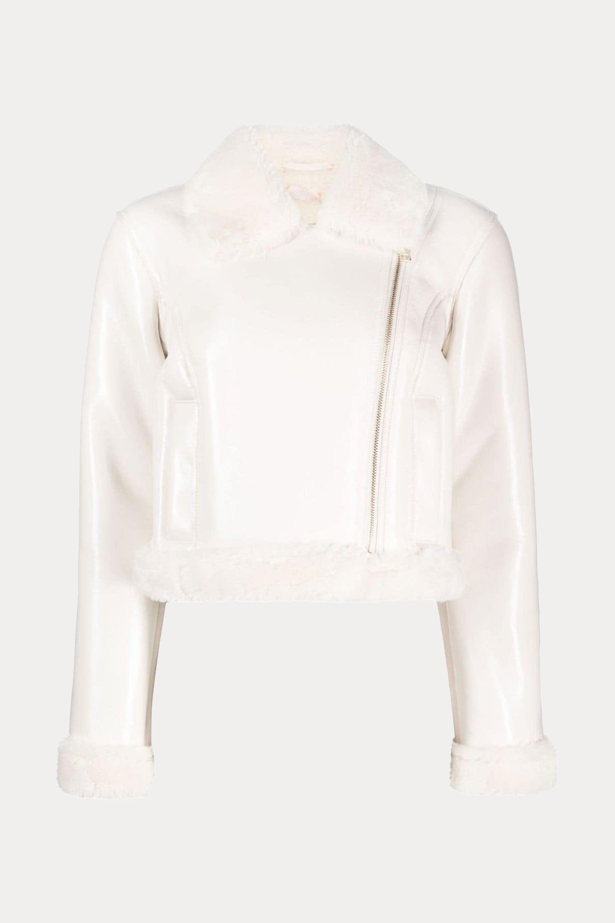 Liu Jo Peluş Detaylı Deri Ceket-Libas Trendy Fashion Store