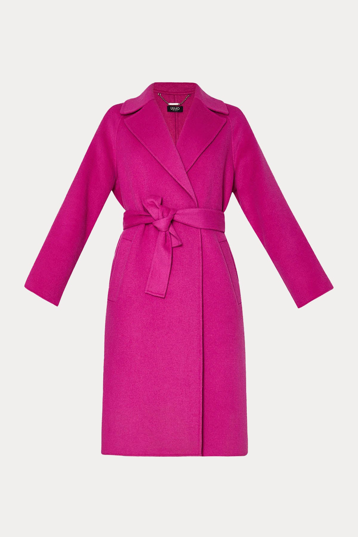 Liu Jo Kruvaze Kuşaklı Yün Manto-Libas Trendy Fashion Store