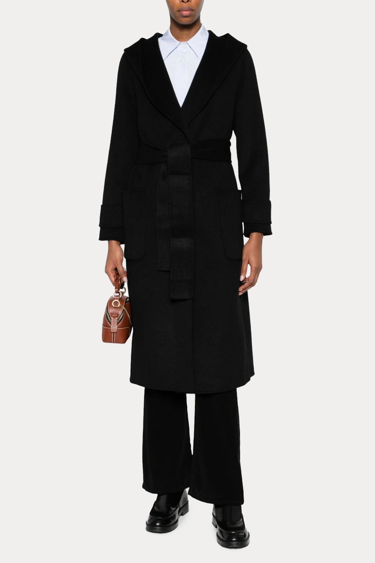 Liu Jo Kapüşonlu Yün Manto-Libas Trendy Fashion Store