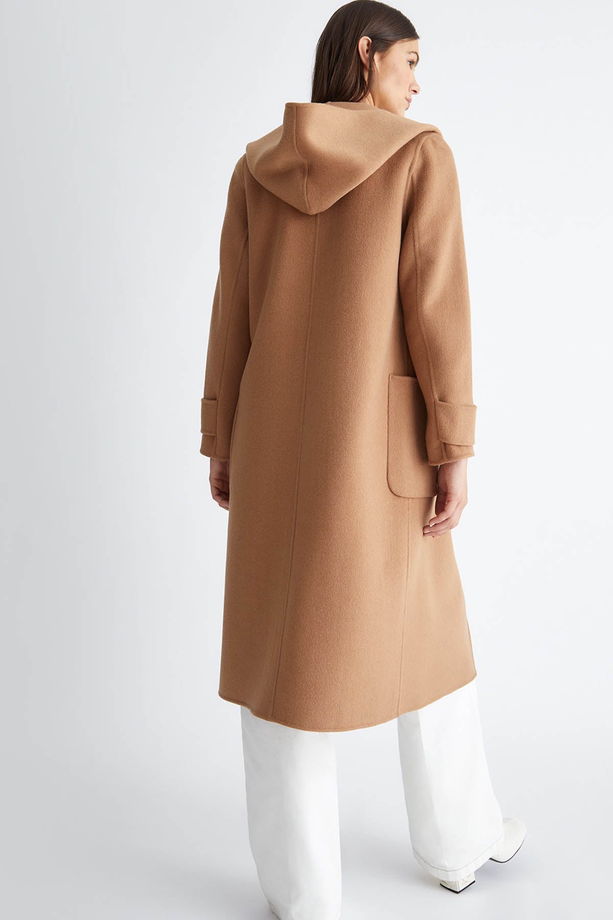 Liu Jo Cep Detaylı Kapüşonlu Kuşaklı Manto-Libas Trendy Fashion Store