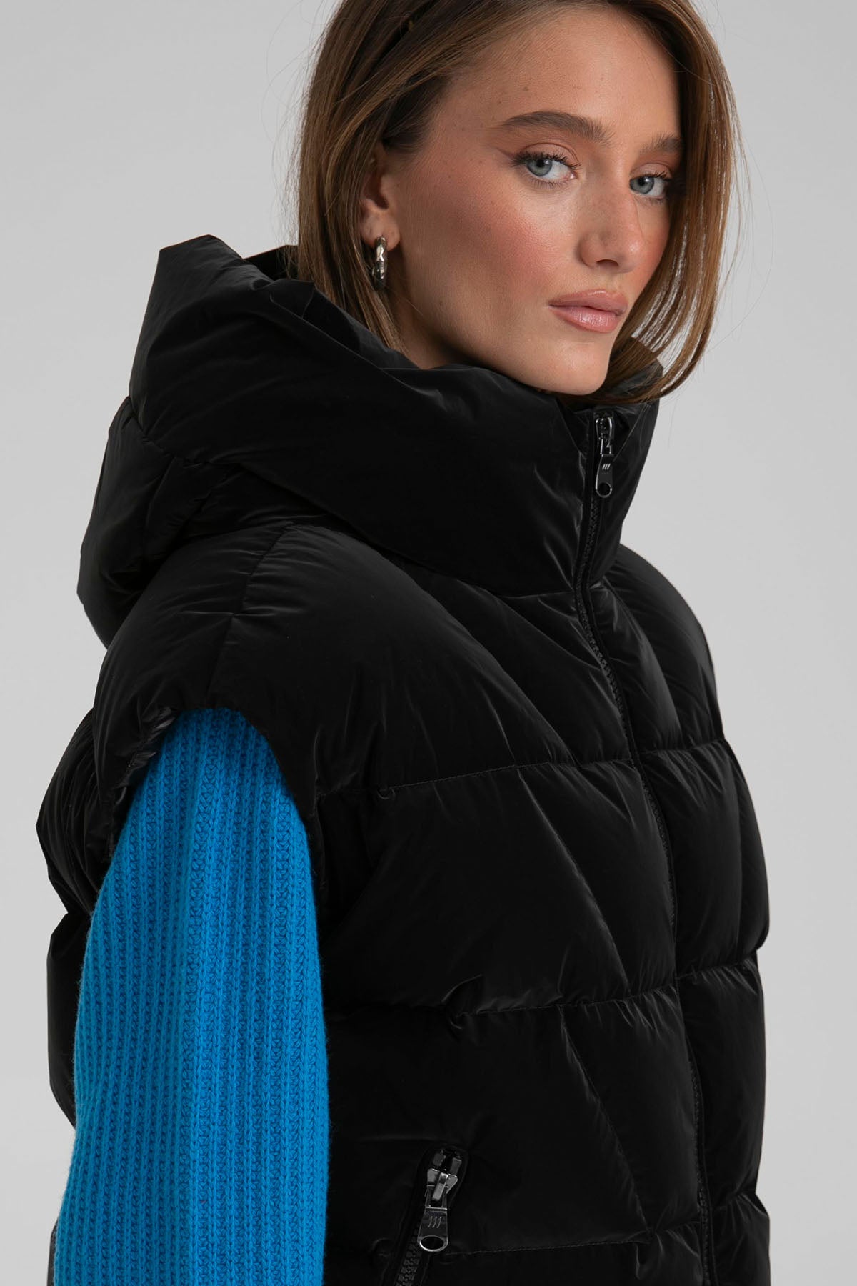 Hetrego Nimah Kapüşonlu Puffer Yelek-Libas Trendy Fashion Store