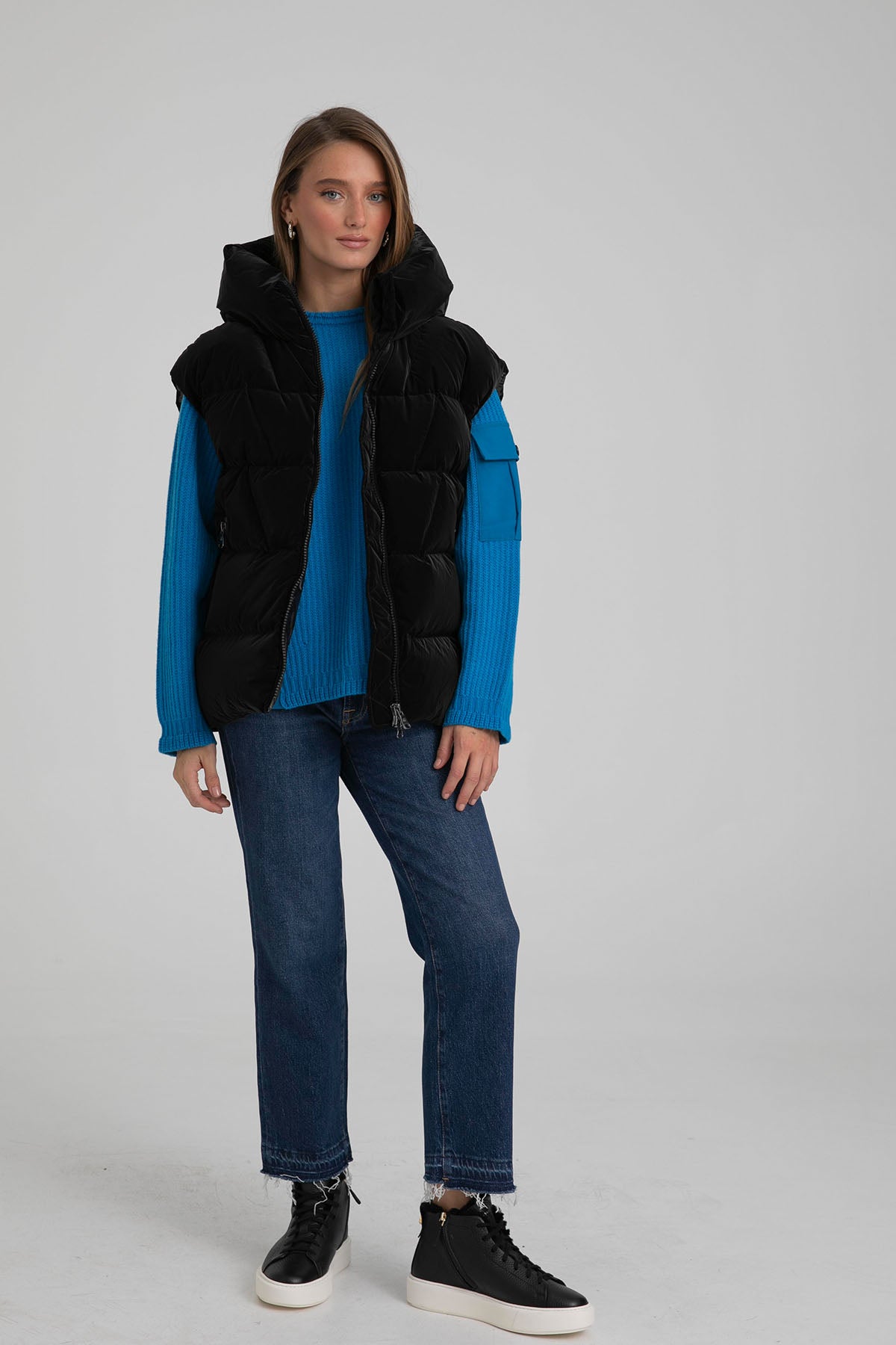 Hetrego Nimah Kapüşonlu Puffer Yelek-Libas Trendy Fashion Store