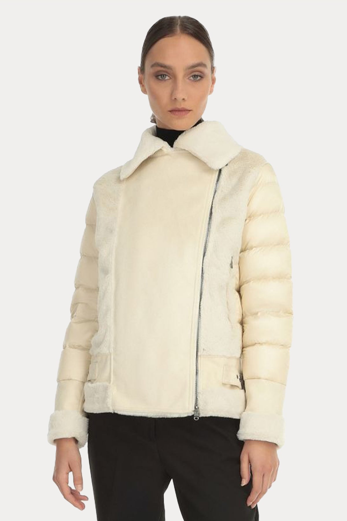 Hetrego Willa Süet Detaylı Puffer Mont-Libas Trendy Fashion Store