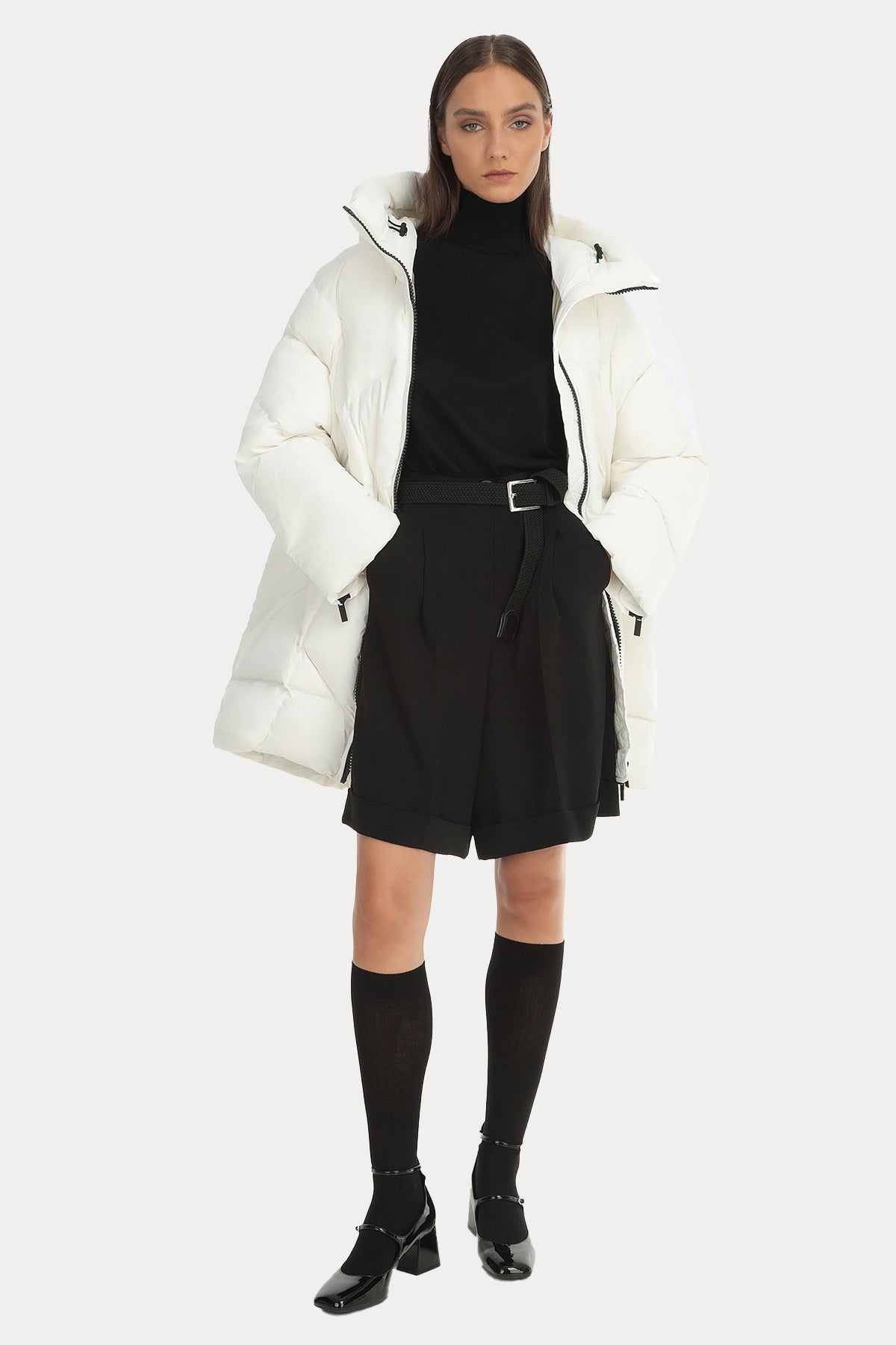 Hetrego Mireya Geniş Kesim Kapüşonlu Puffer Mont-Libas Trendy Fashion Store